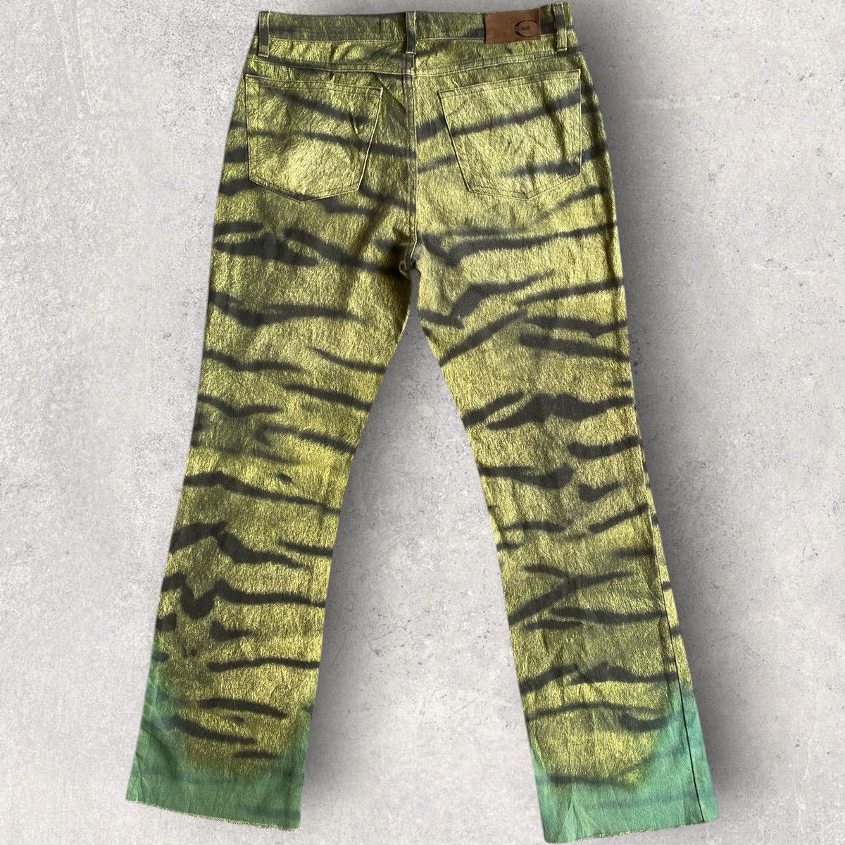 Roberto Cavalli 00’S Cavalli Zebra Safari Bootcut Pants Size US 30 / EU 46 - 4 Thumbnail