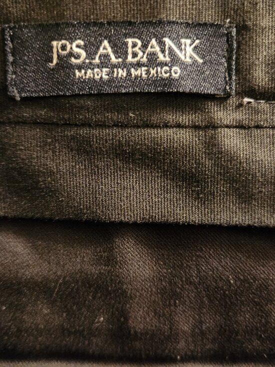 Jos. A. Bank jos.a.bank men's gray 100%wool dress pants size: 38/32 Size 38R - 4 Thumbnail