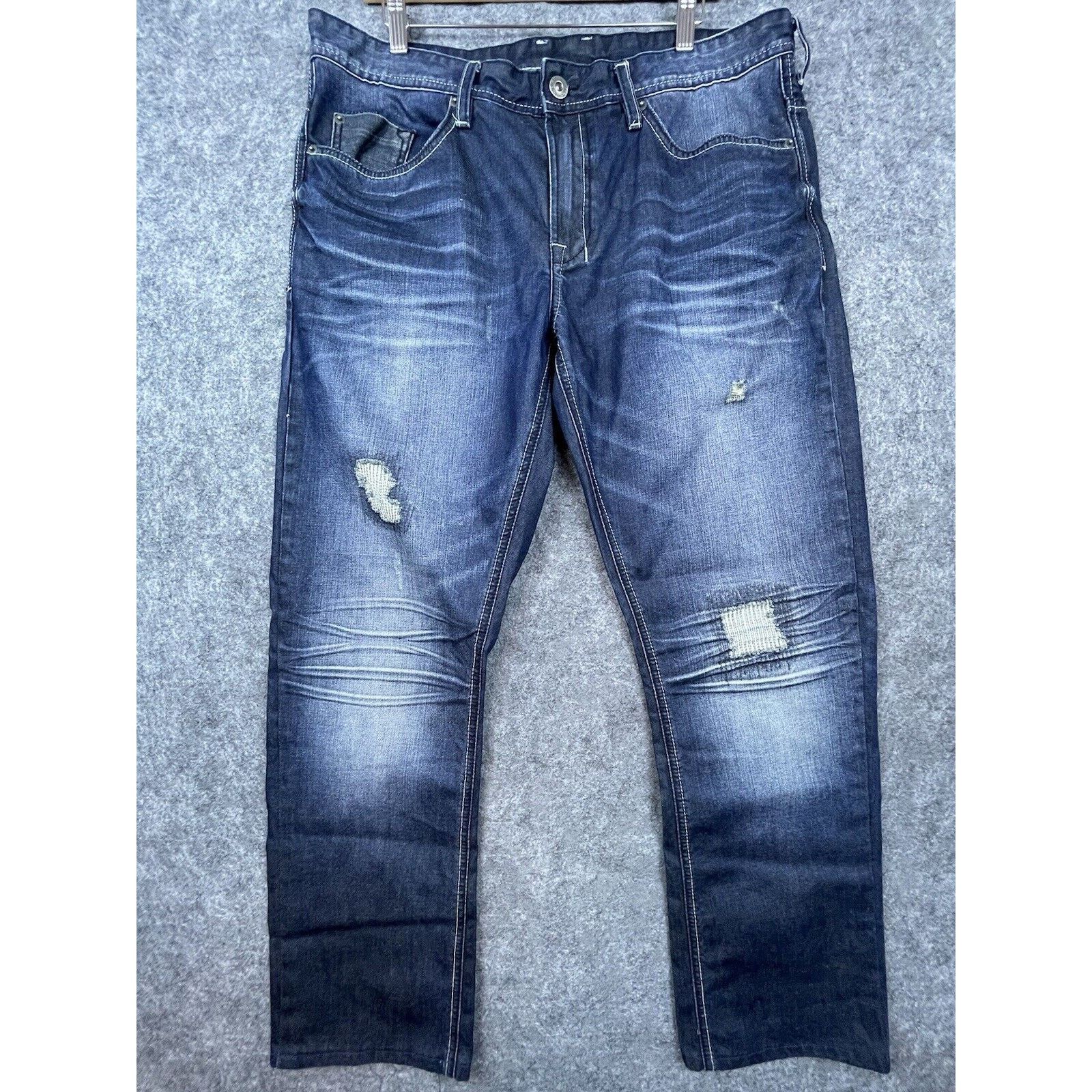 Buffalo David Bitton Buffalo David Bitton Jeans Mens 36 Driven Straight Distress Size US 36 / EU 52 - 1 Thumbnail