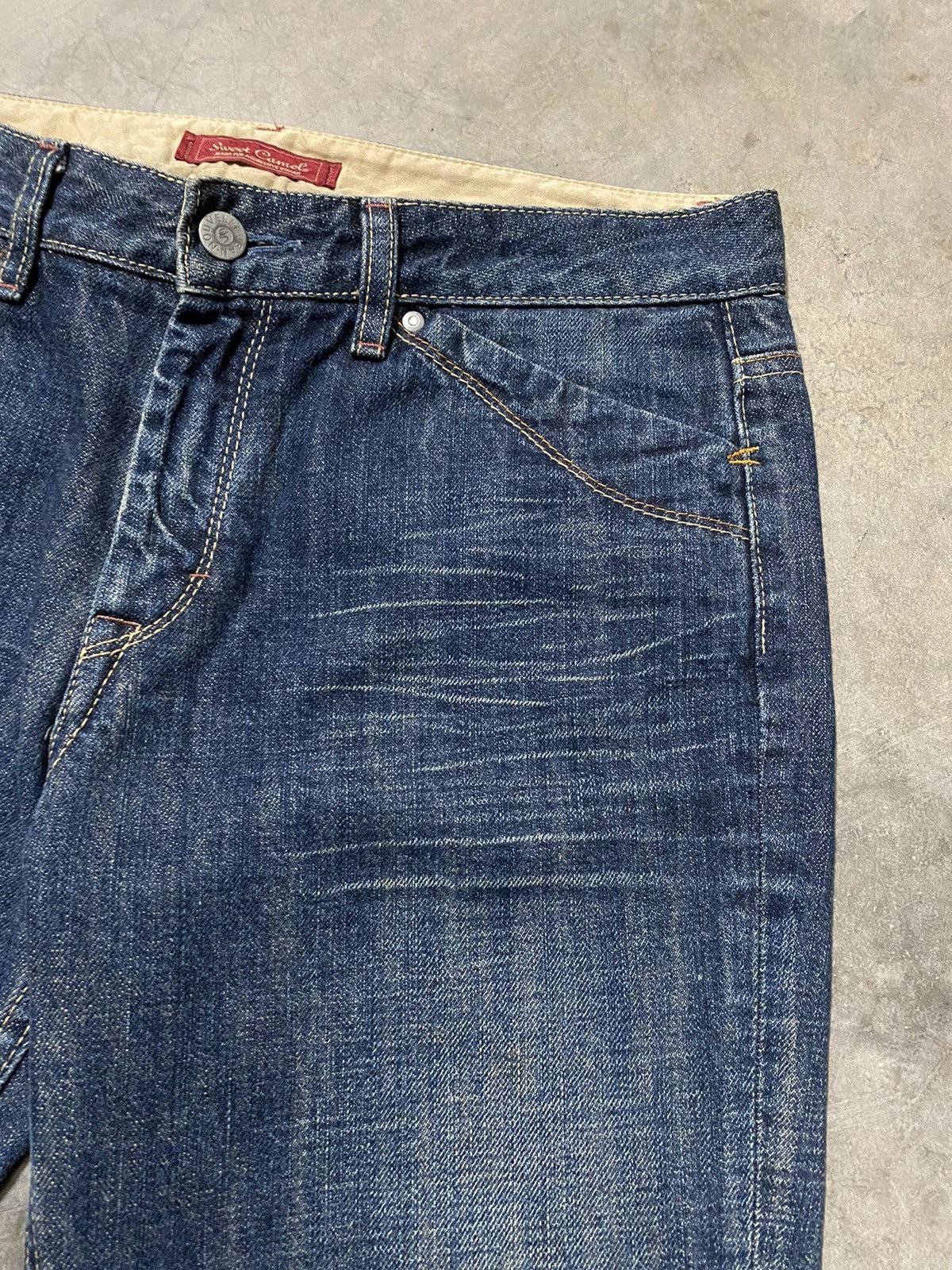 Hysteric Glamour × Japanese Brand Flare Jeans Japanese Rusty Sweet Camel Baggy Jeans Size US 31 - 14 Thumbnail
