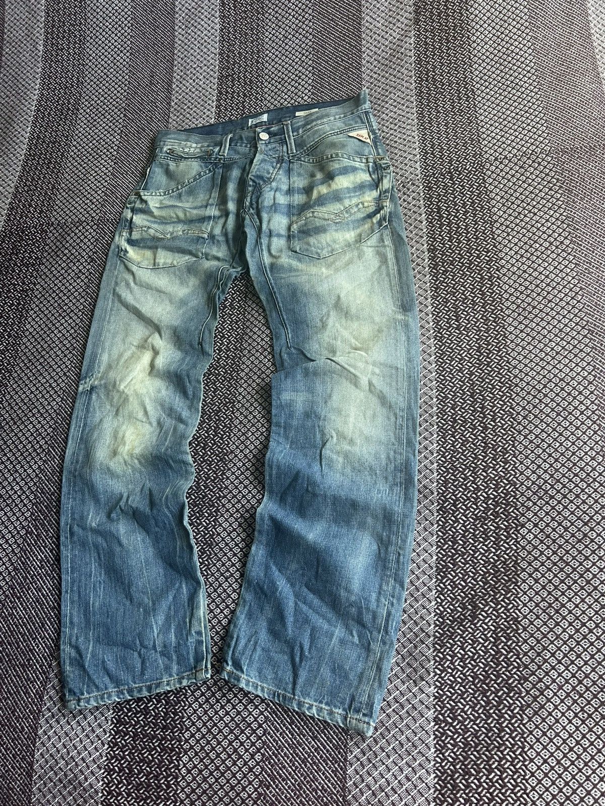 Replay Vintage Replay Denim Washed Distressed Jeans Japanese Vibe Size US 31 - 2 Thumbnail