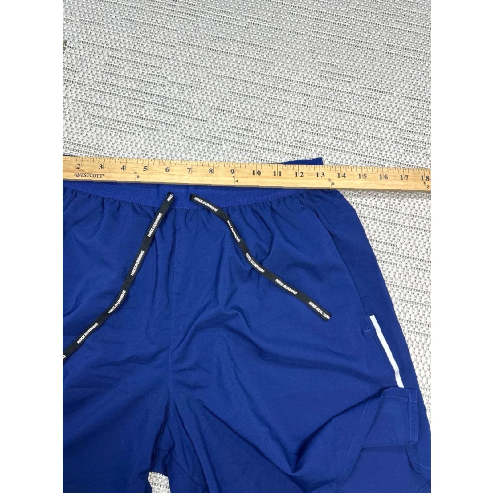 Nike Nike Running Shorts Womens M Dri-Fit Blue Drawstring Built In Liner Athletic Shorts Women Blue Nike Dri-Fit Running Shorts Size 32" / US 10 / IT 46 - 6 Thumbnail
