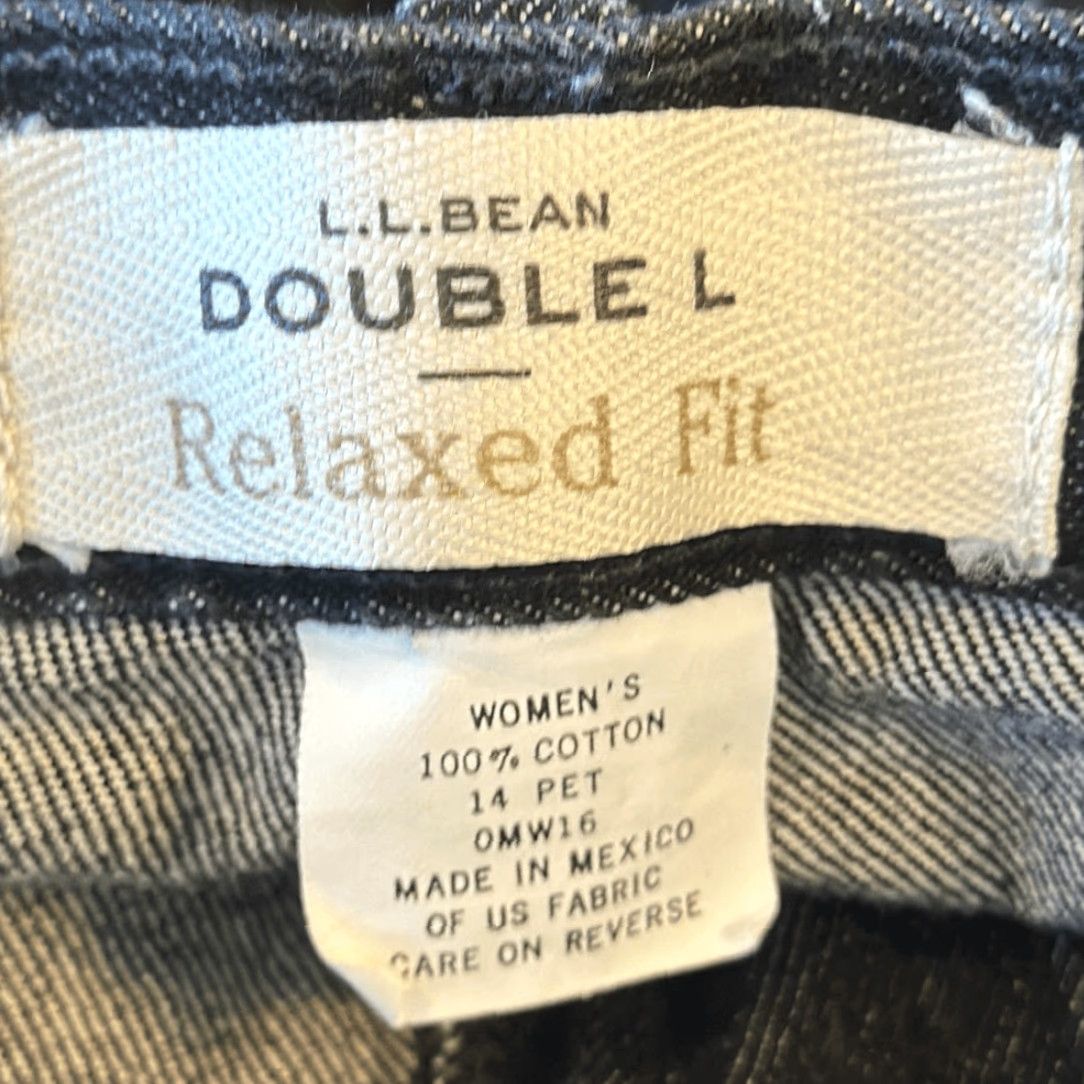 Vintage VINTAGE L.L. BEAN Jeans Denim Relaxed Fit Black 14 Women Size 14 Black Jeans Straight 27 Inseam Womens Size 36" / US 14 / IT 50 - 7 Thumbnail