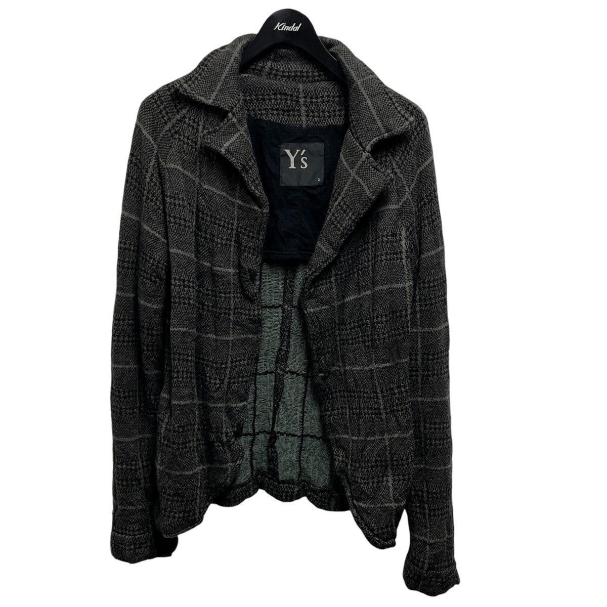 Yohji Yamamoto Checkered Wool Jacket Size US M / EU 48-50 / 2 - 1 Thumbnail