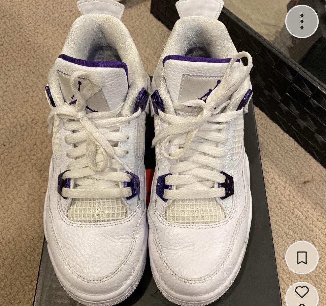 Nike Metallic 4’s Size US 7 / EU 40 - 2 Thumbnail