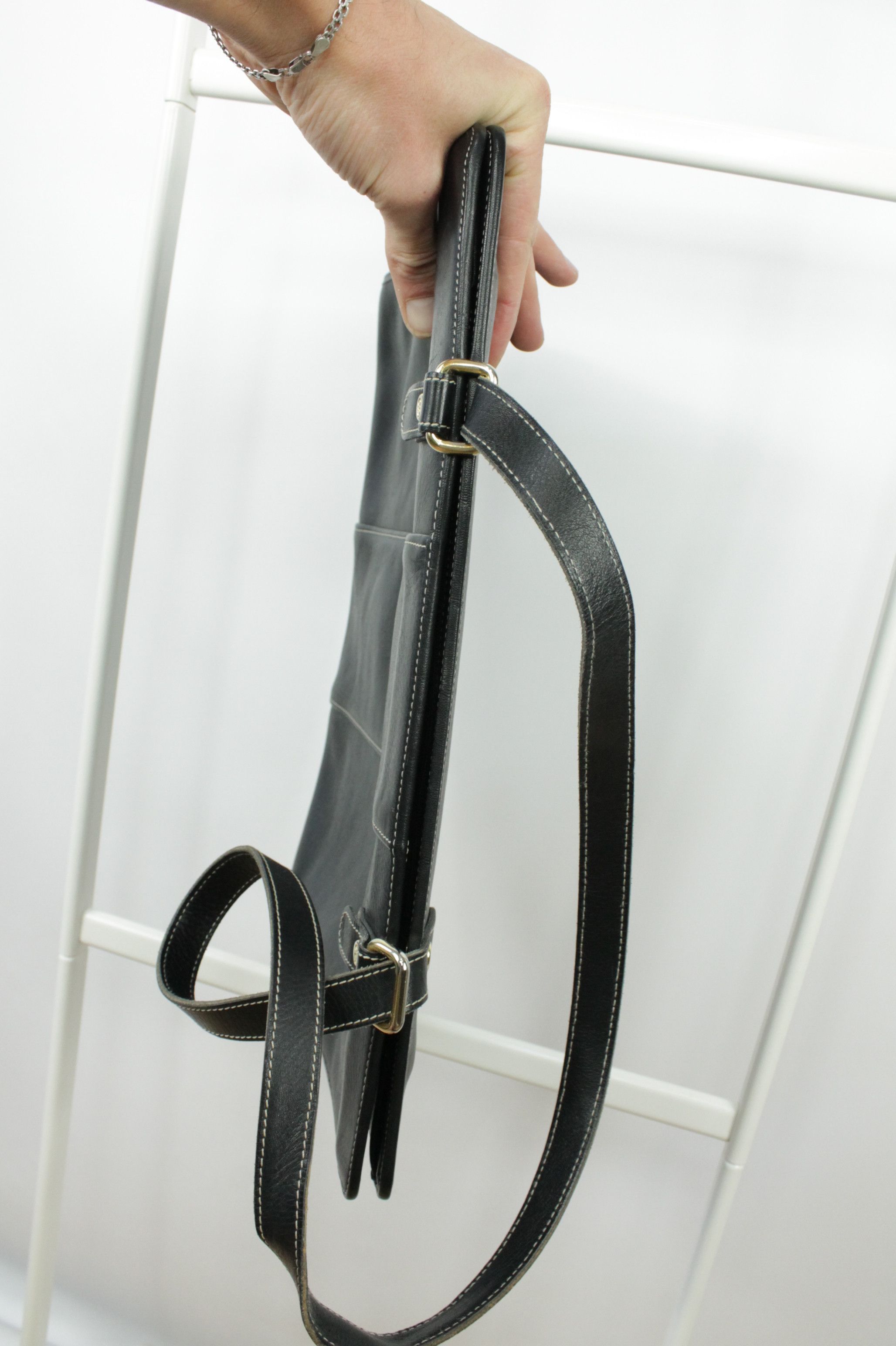 Christian Dior Monsieur Christian Dior Vintage Black Leather Shoulder Bag Size ONE SIZE - 18 Thumbnail