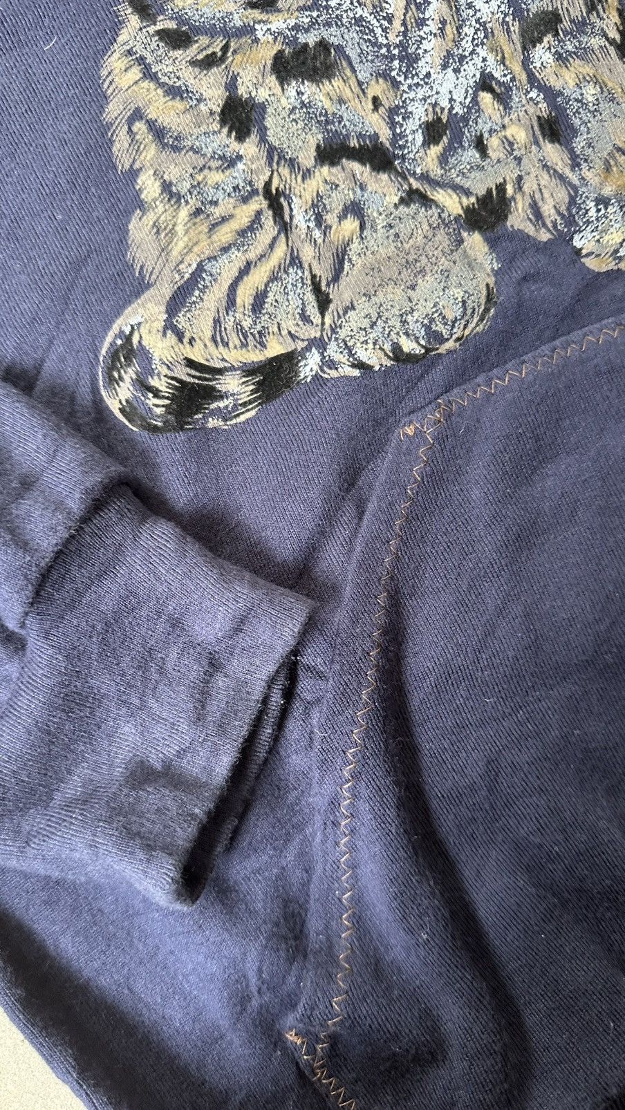 Japanese Brand VINTAGE LION & CAT HOODIE Size US L / EU 52-54 / 3 - 4 Thumbnail