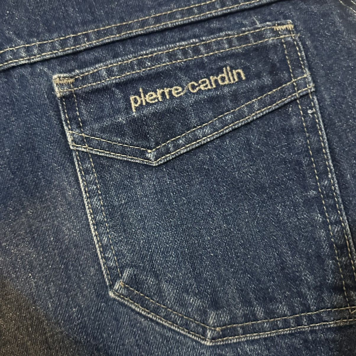 Designer × Pierre Cardin × Vintage VTG 80s Pierre Cardin Denim Blue Jean Talon Zipper Loose Leg Size US 32 / EU 48 - 3 Thumbnail