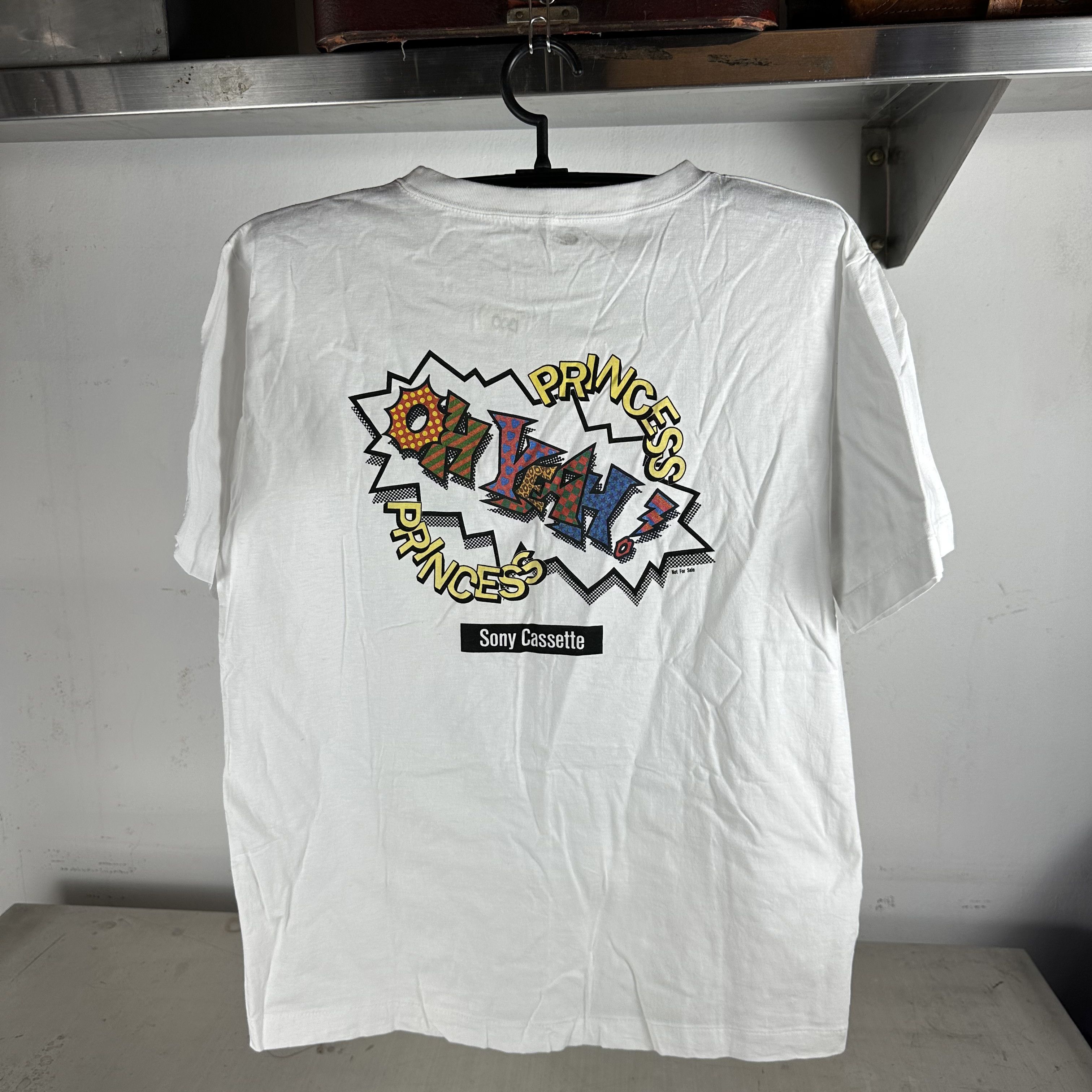 Vintage ​1990 Princess Princess Oh Yeah! Sony Japanese Band T-Shirt Size US L / EU 52-54 / 3 - 3 Thumbnail