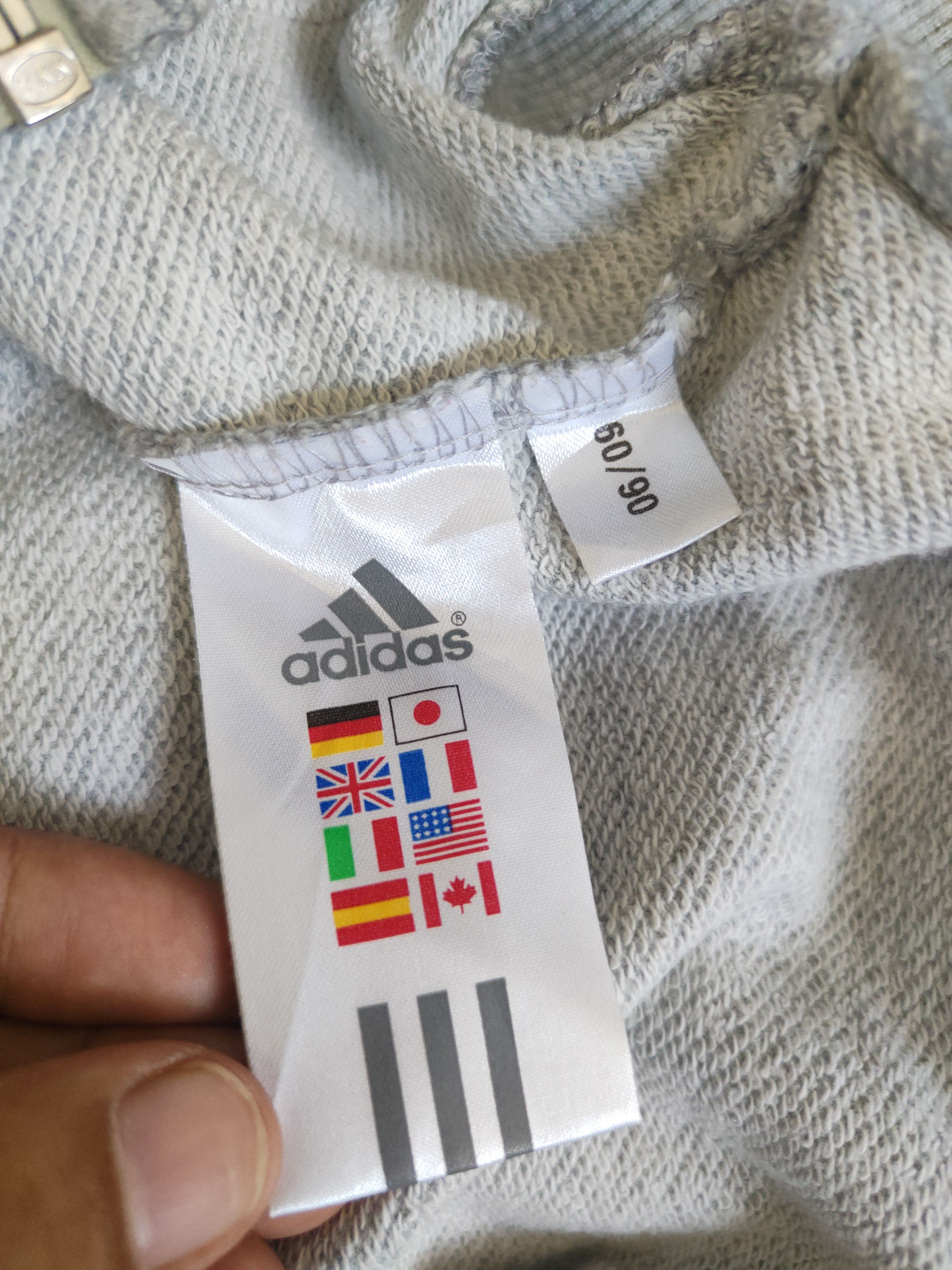 Adidas DL Adidas Gray Hoodie Sweaters #1683 Size S / US 4 / IT 40 - 12 Thumbnail