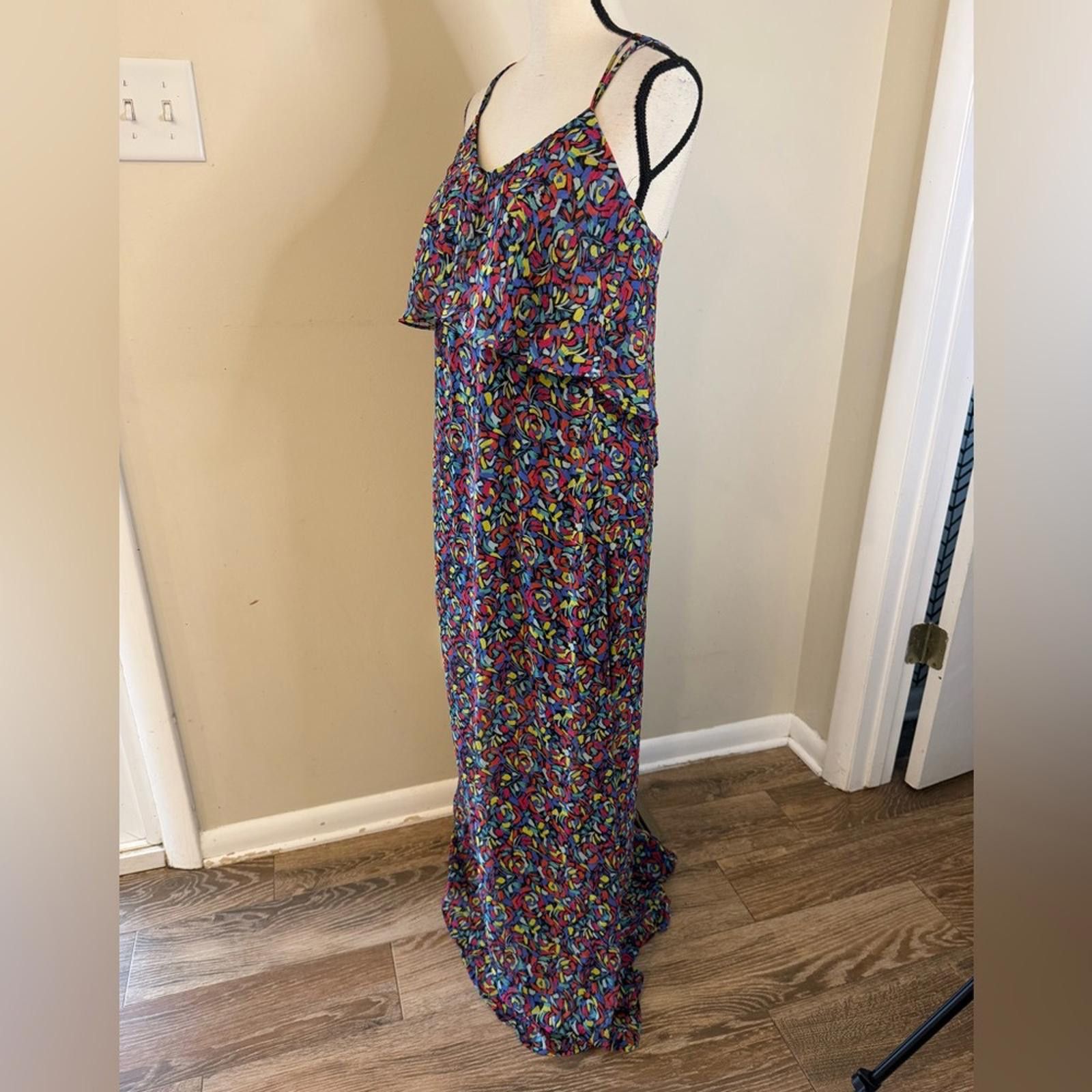 BCBGeneration BCBGeneration colorful maxi dress strappy open back SZ SM Size S / US 4 / IT 40 - 4 Thumbnail