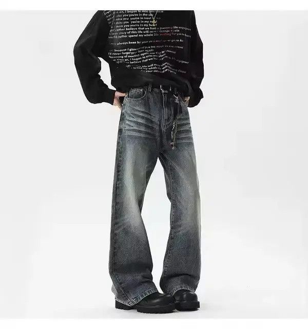 Japanese Brand Asakawa x Hioki Washed Style Denim Pant Size US 31 - 5 Thumbnail