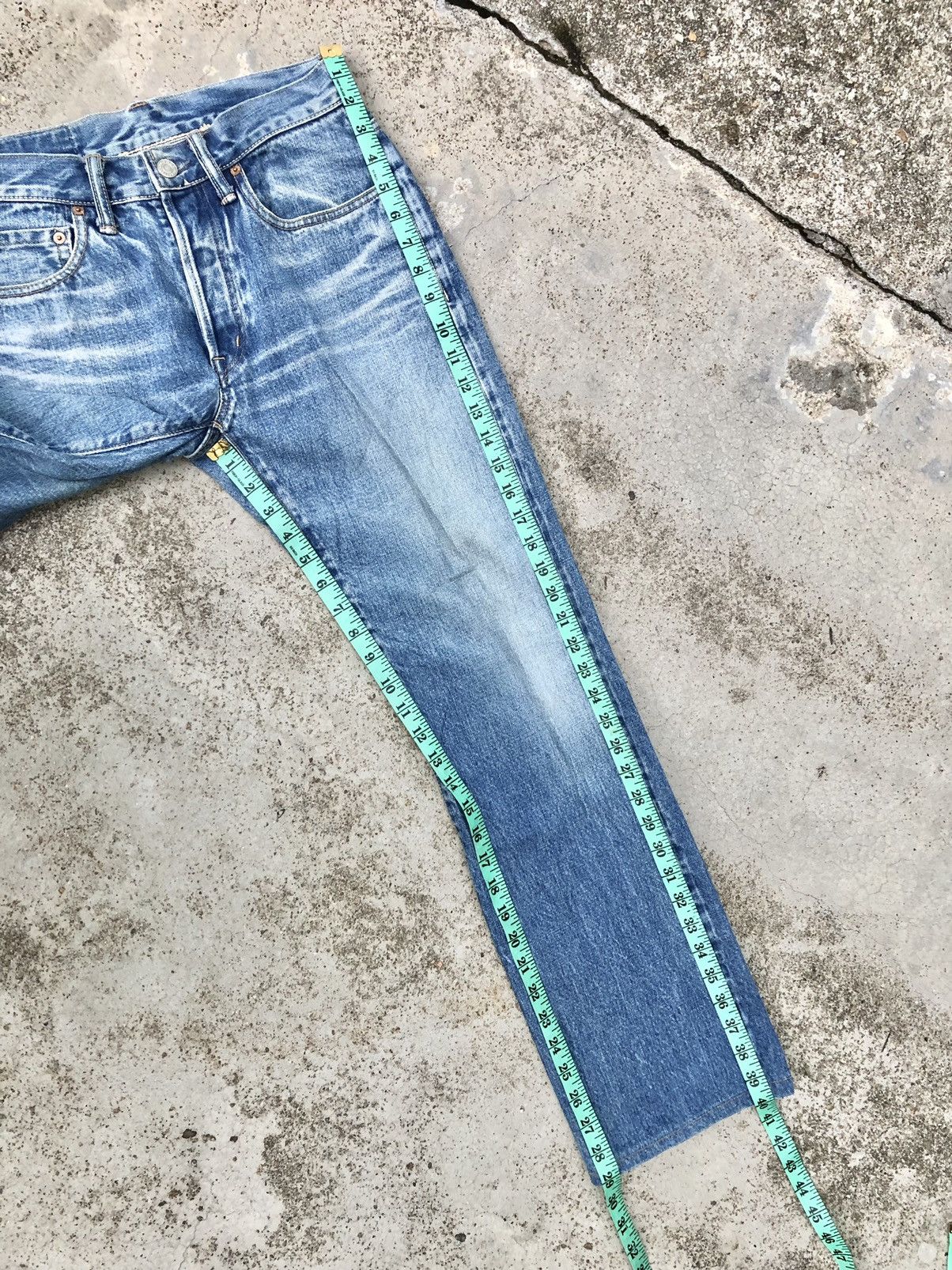 Blue Blue Japan VINTAGE SELVEDGE BLUE BLUE JAPAN DENIM Size US 28 / EU 44 - 9 Thumbnail