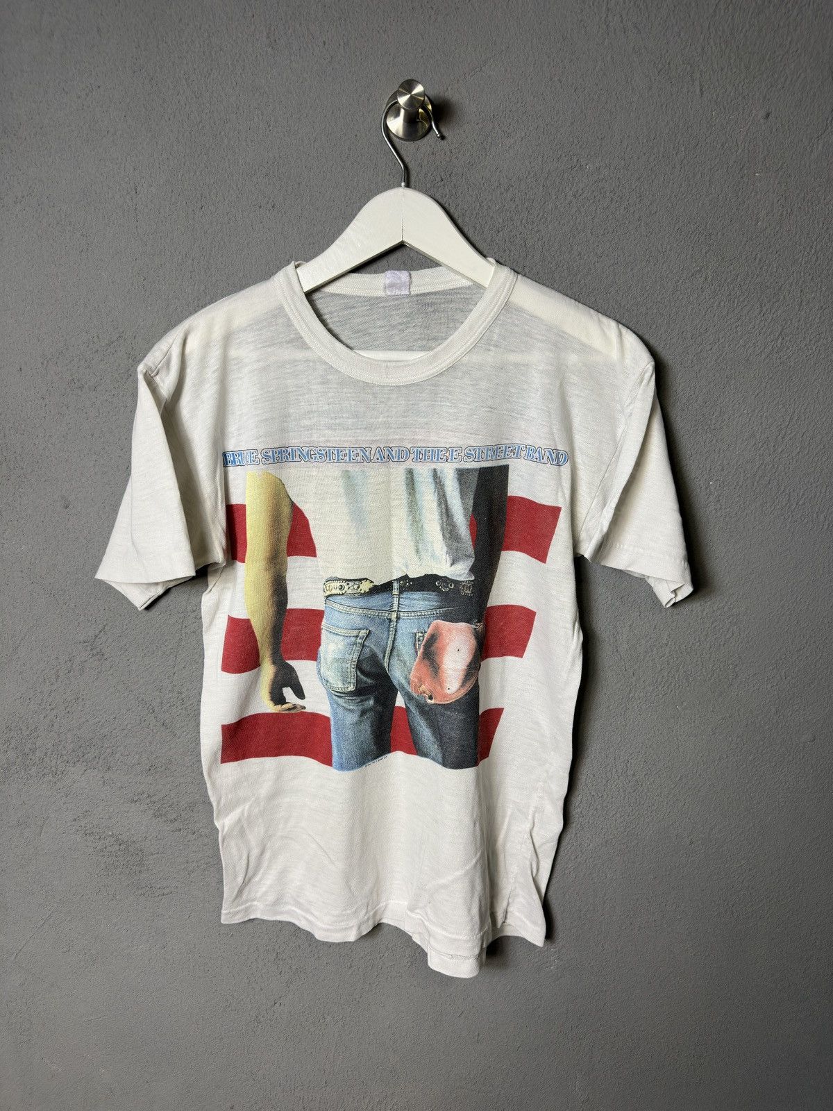 Band Tees × Vintage Vintage 1985 Bruce Springsteen Tour T-Shirt Born in the USA Size US M / EU 48-50 / 2 - 1 Thumbnail