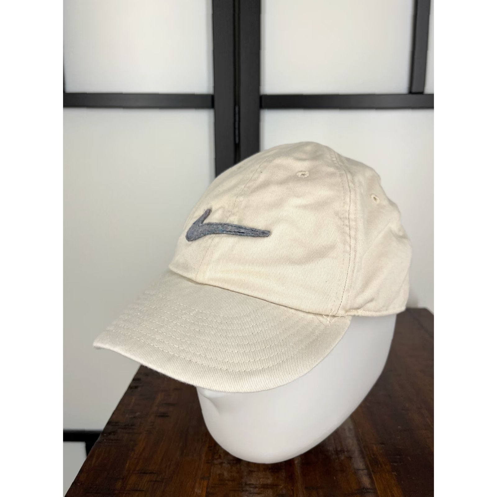 Nike Nike Hat Cap One Size Beige Heritage86 Swoosh Cotton Twill Adjustable Baseball Cap Mens Sports Accessories 90s Size ONE SIZE - 4 Thumbnail