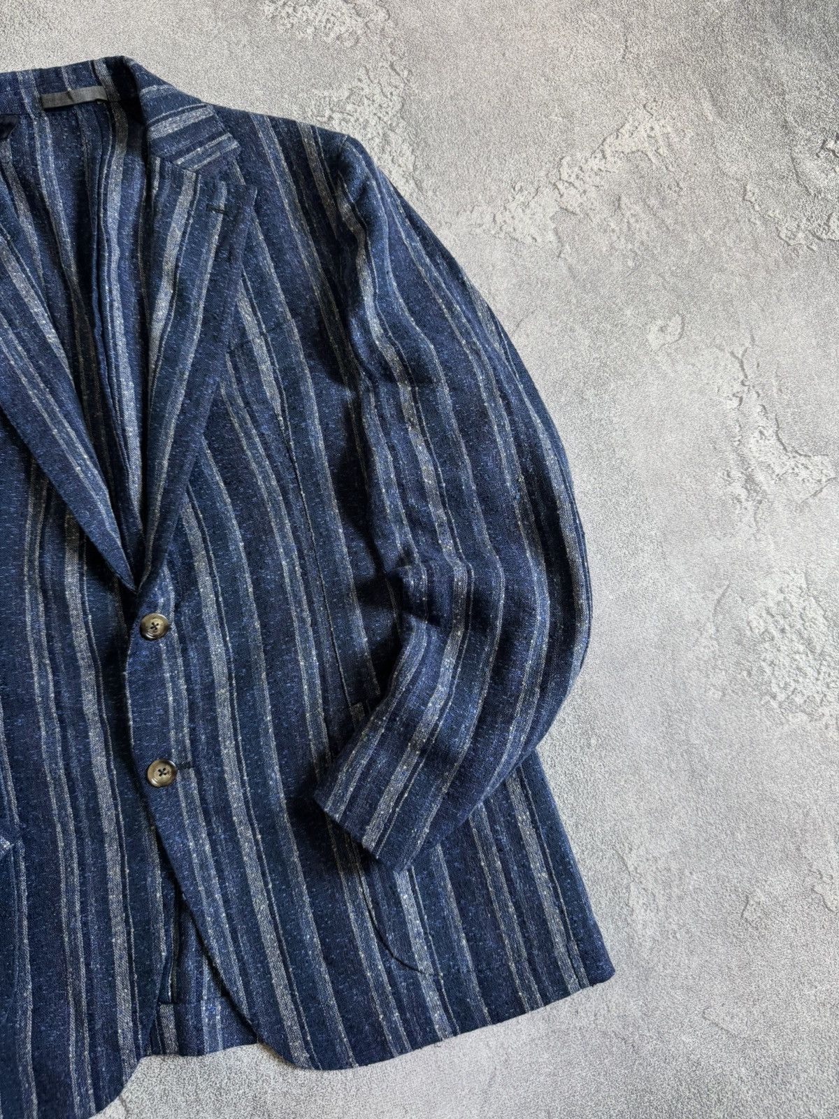 Eleventy Eleventy 52size blazer jacket button up linen blend light Size US L / EU 52-54 / 3 - 4 Thumbnail
