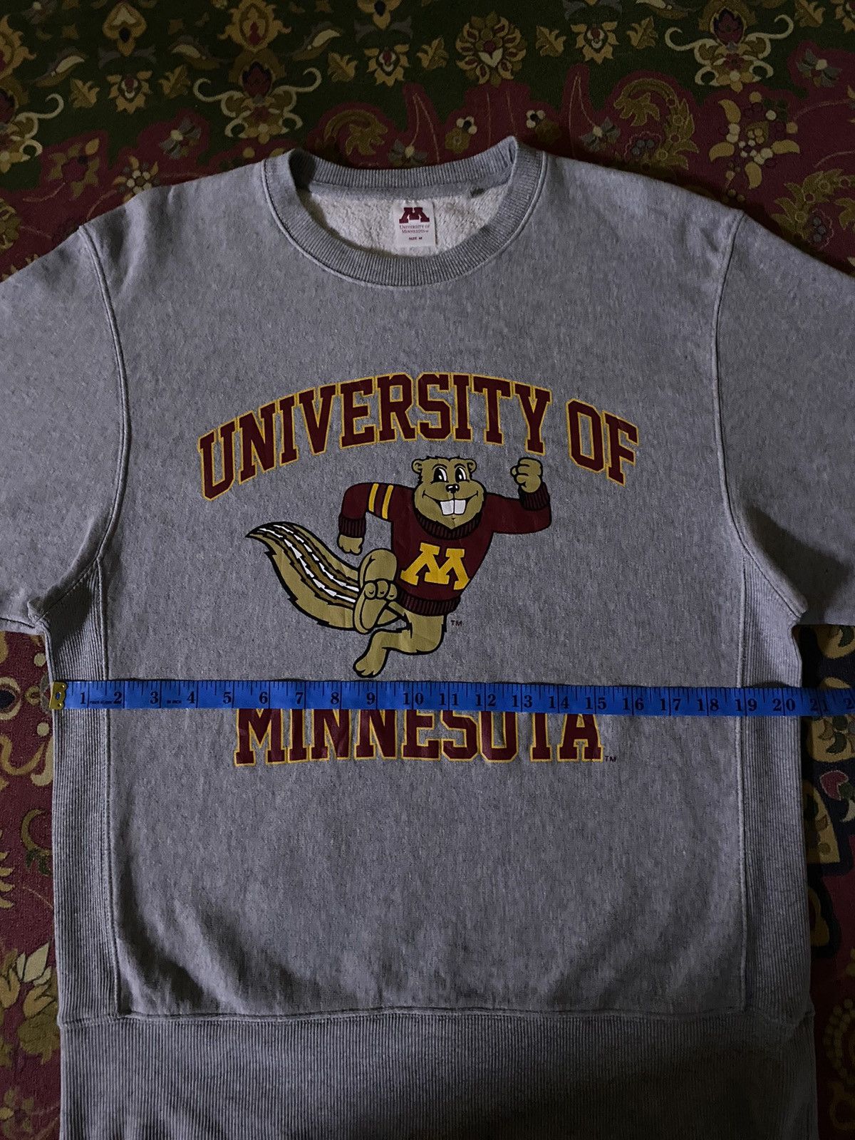 Japanese Brand × Vintage UNIVERSITY OF MINNESOTA X Gu Big Logo Sweatshirt Size US M / EU 48-50 / 2 - 10 Thumbnail