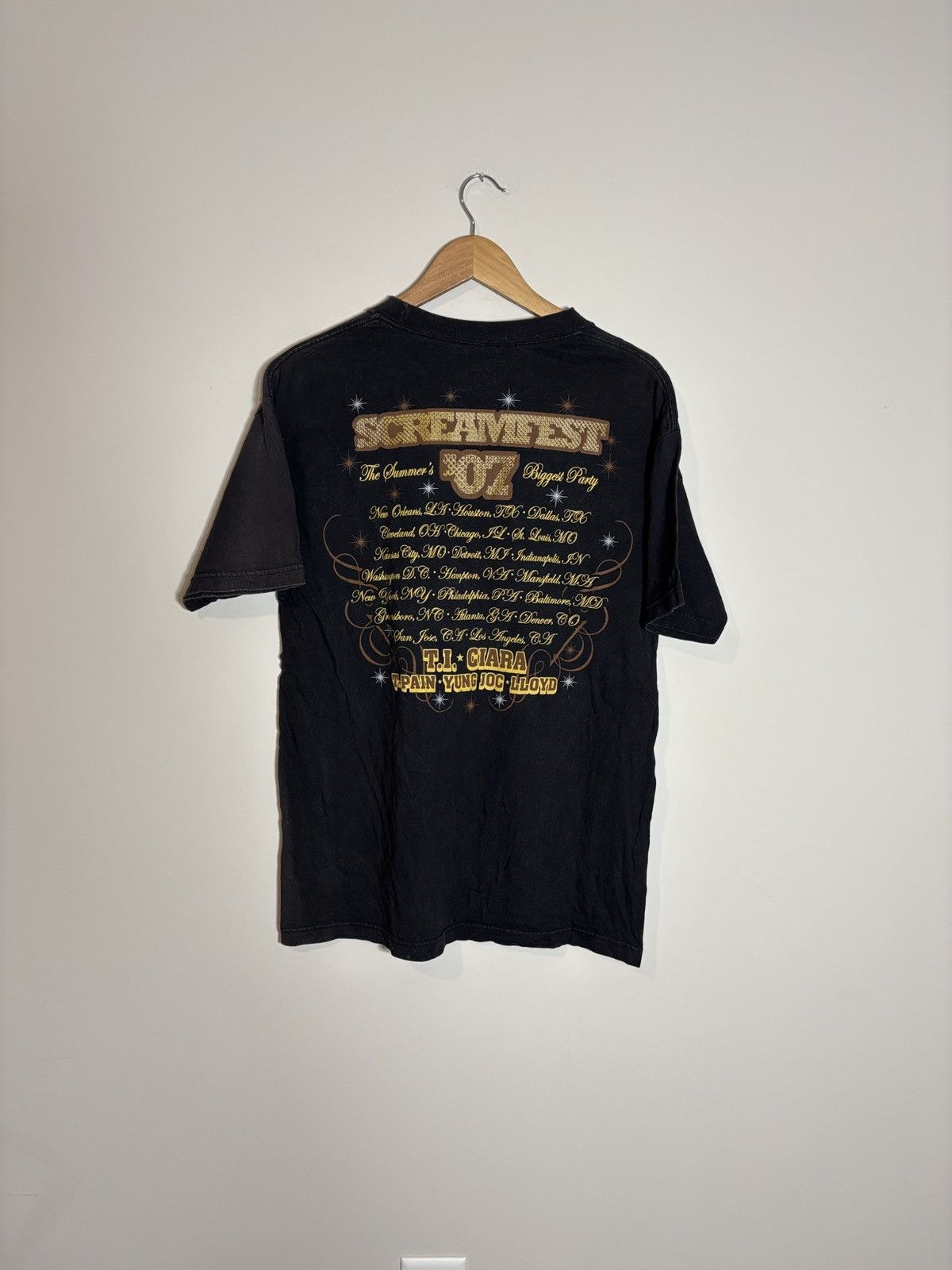 Band Tees Vintage Screamfest TI Ciara T-Pain Rap Hip Hop Tee Size US L / EU 52-54 / 3 - 4 Thumbnail