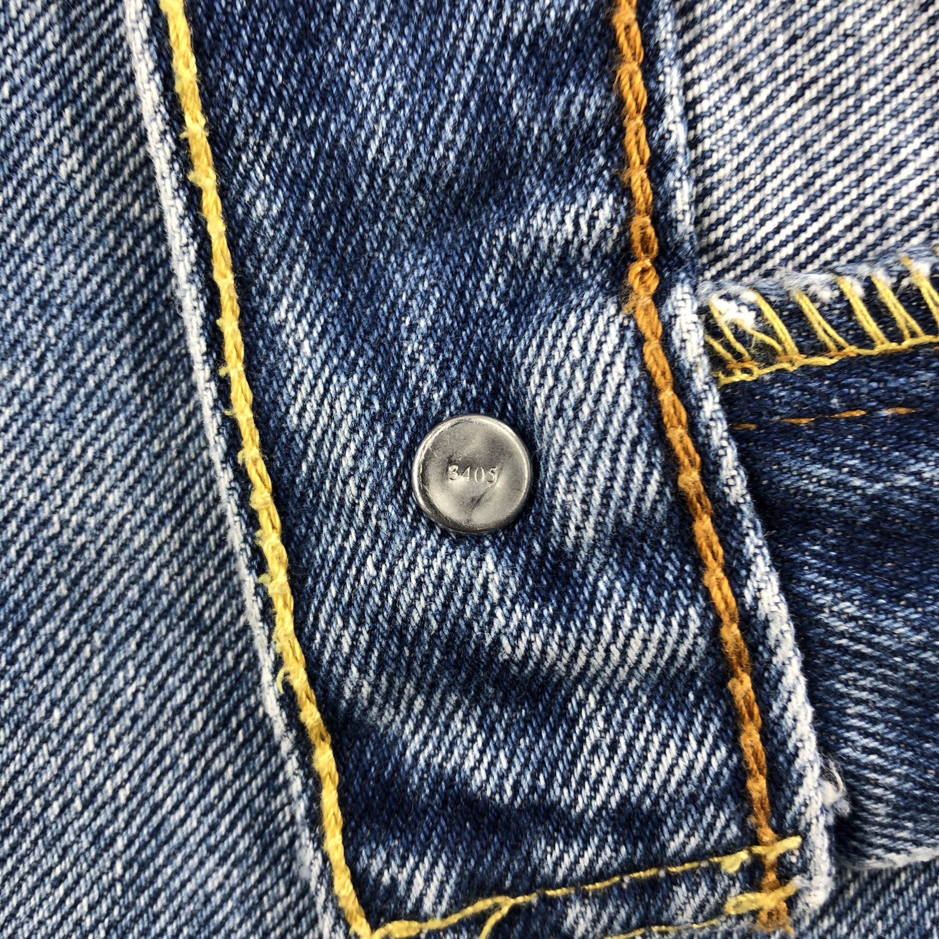 Levi's Faded Blue Vintage Levi's 505 Jeans Distress Denim KJ441 Size US 34 / EU 50 - 9 Thumbnail