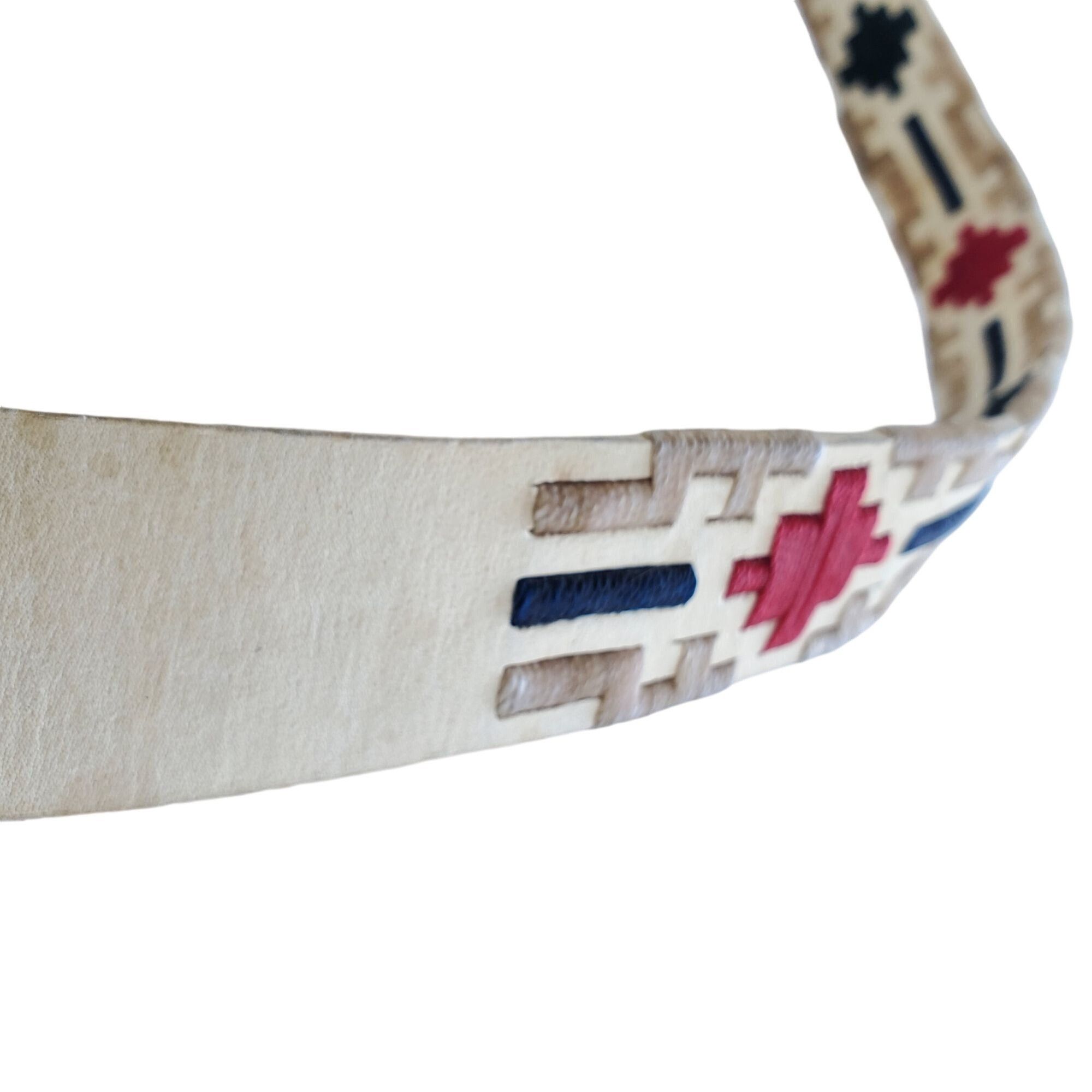 Handmade Vintage Handmade Rustic Cowhide Belt Mens Medium Wax Thread Size ONE SIZE - 8 Thumbnail
