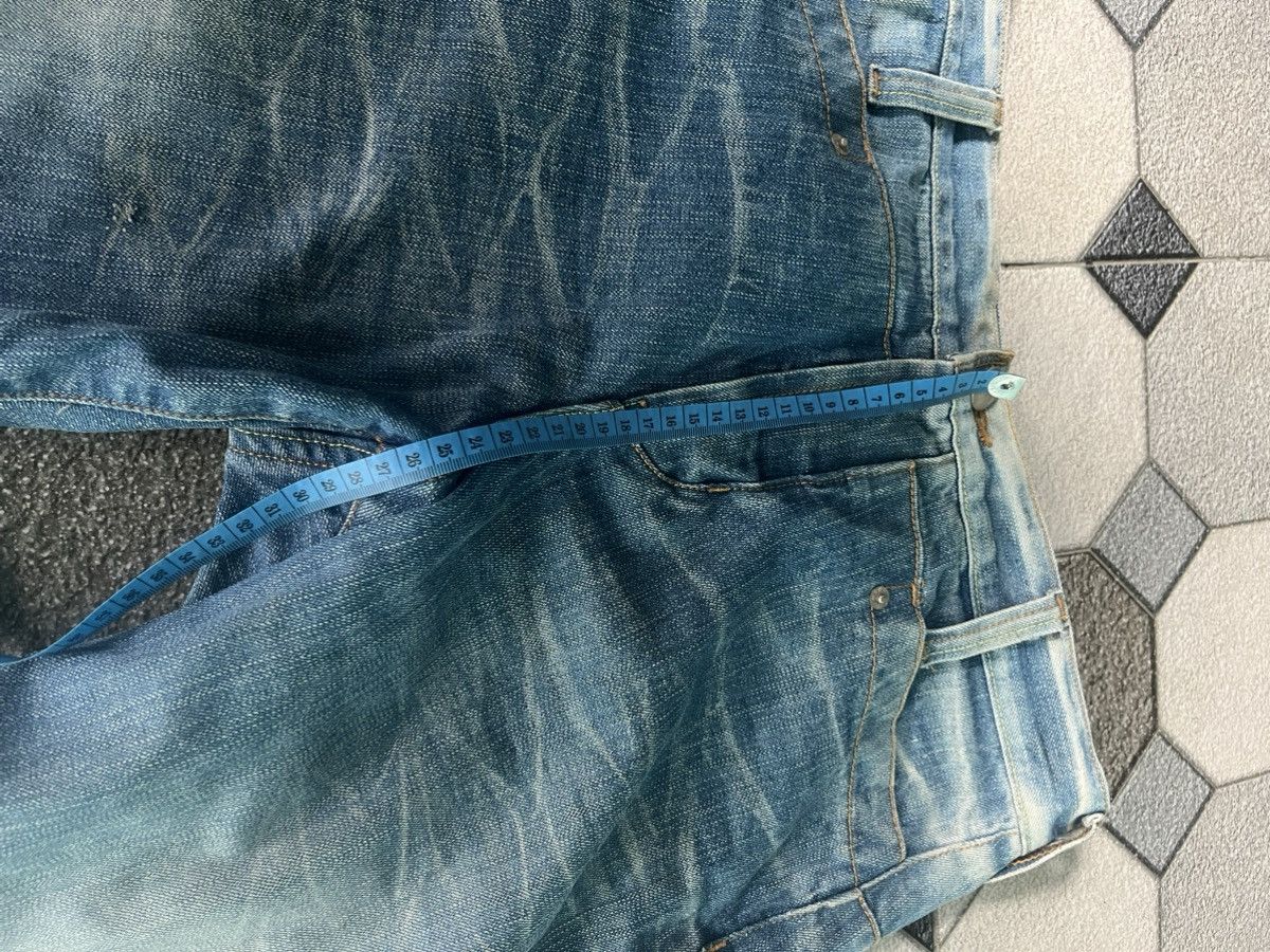 Japanese Brand Evisu Genes Silver Embroidered Seagull Jeans Cinch Back Size US 30 / EU 46 - 16 Thumbnail