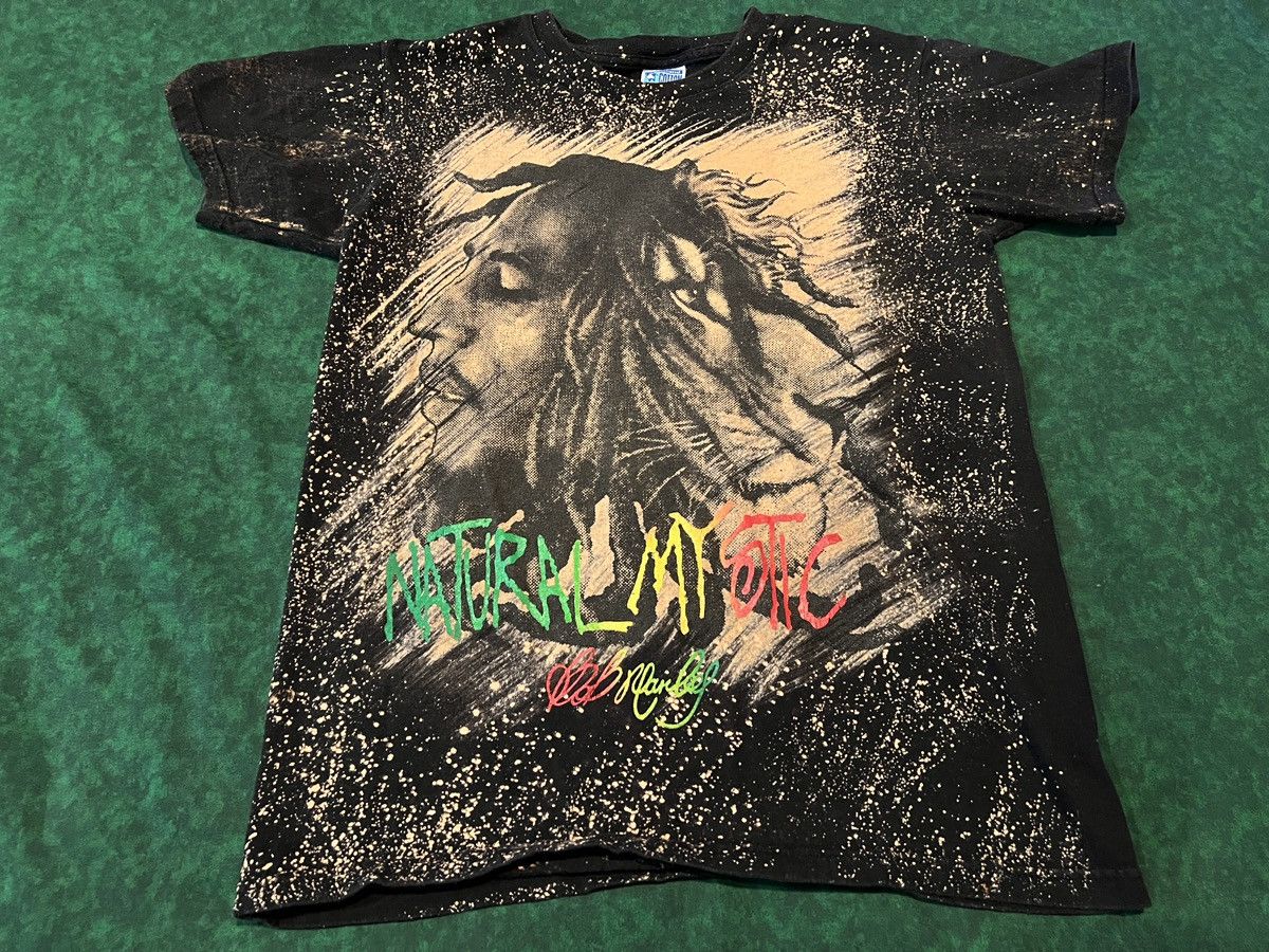 Bob Marley × Vintage RARE Vintage 90s BOB MARLEY NATURAL MYSTIC Shirt Sun Island Size US S / EU 44-46 / 1 - 1 Thumbnail
