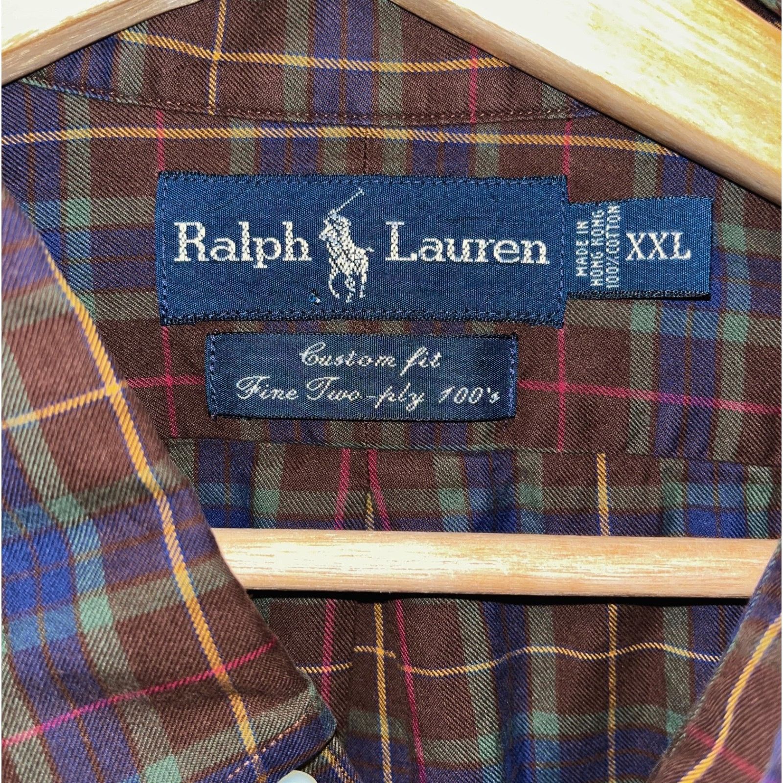 Polo Ralph Lauren Polo Ralph Lauren Vintage 90s Plaid Shirt Men 2XL Custom Fit Size US XXL / EU 58 / 5 - 4 Thumbnail