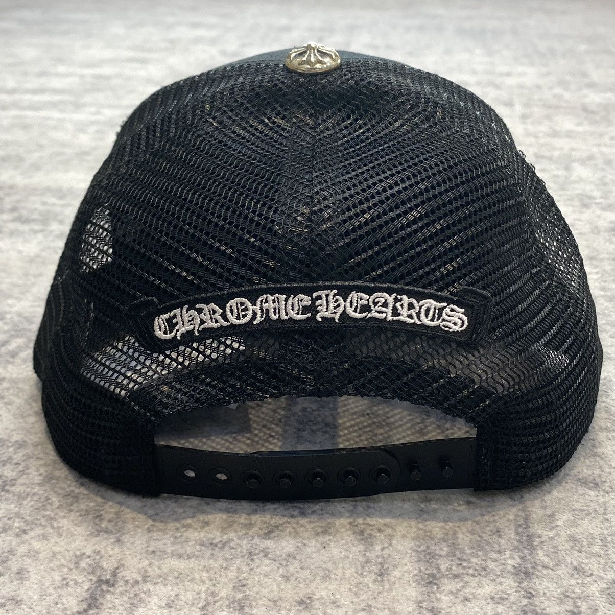 Chrome Hearts Chrome Hearts Triple Cross Embroidery Trucker Hat Black Size ONE SIZE - 6 Thumbnail