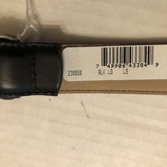 Jones New York Jones New York women's new black leather belt size: L Size ONE SIZE - 5 Thumbnail