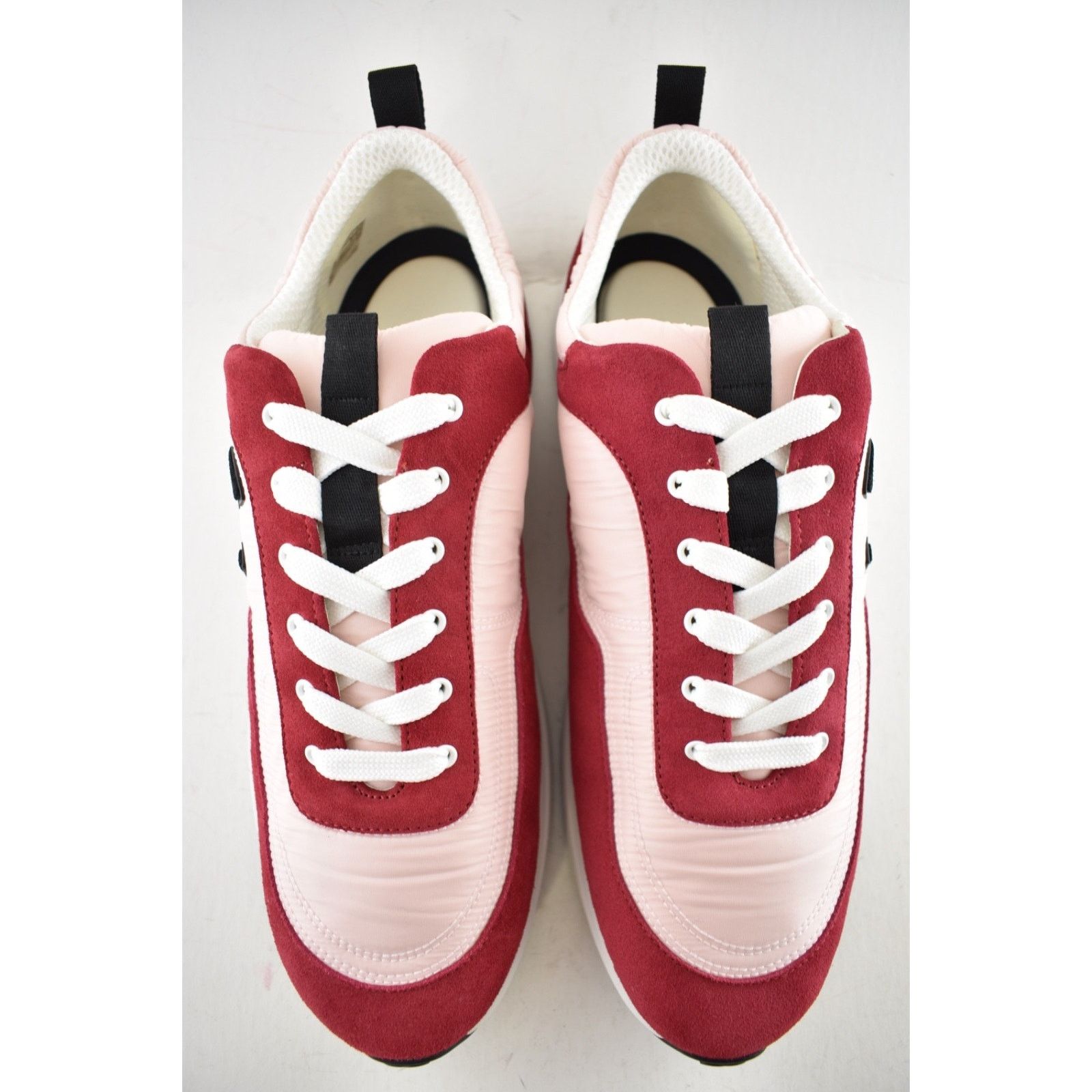 Chanel Chanel 21P Mens Pink Black White CC Logo Low Top Lace Up Size US 11 / EU 44 - 9 Thumbnail