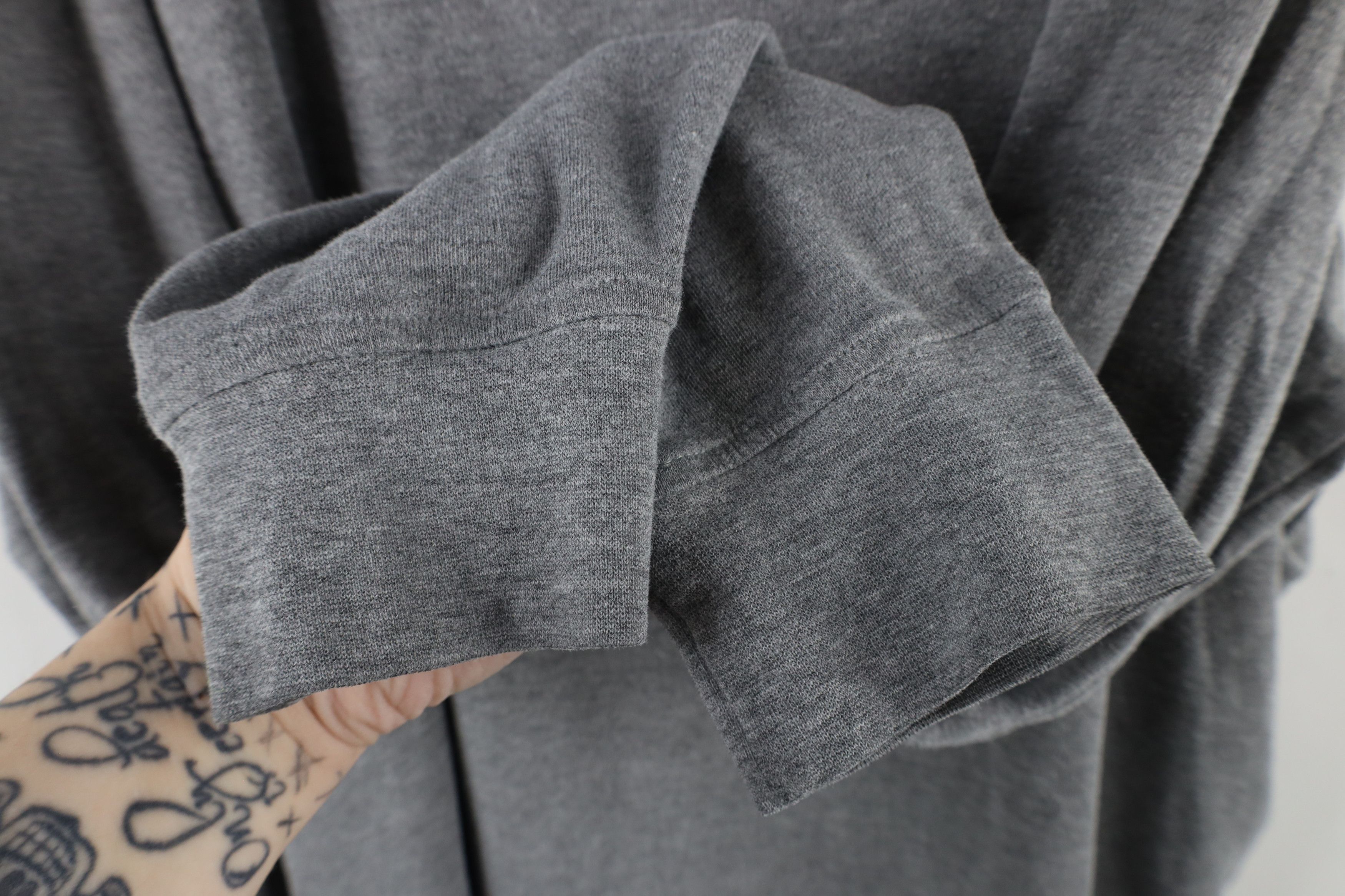 Cabelas × Vintage Vintage 90s Cabelas Blank Long Sleeve Mock Neck T-Shirt Gray Size US XXL / EU 58 / 5 - 5 Thumbnail