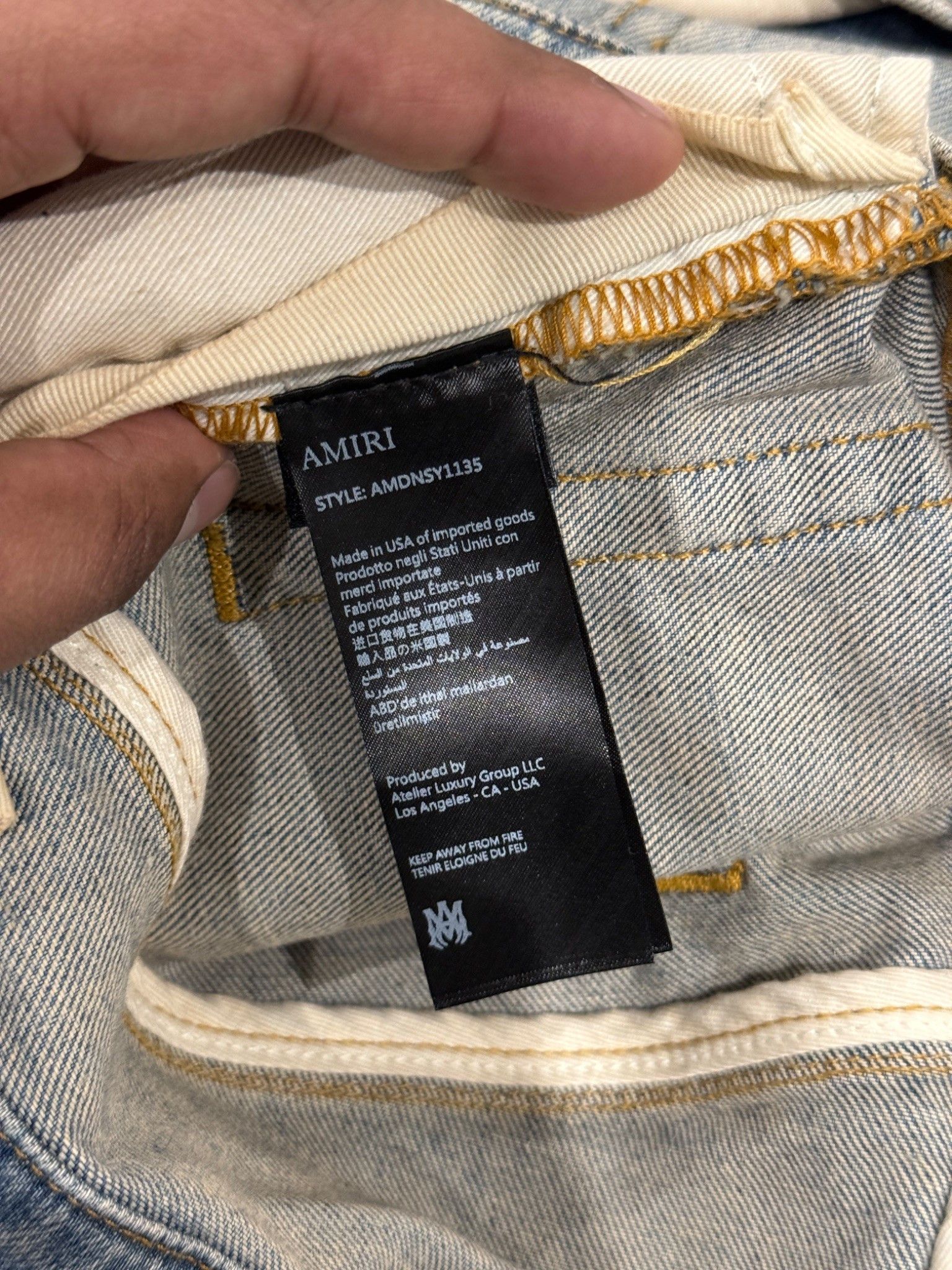 Amiri Amiri MX1 Clay Indigo Jeans Size US 34 / EU 50 - 6 Thumbnail