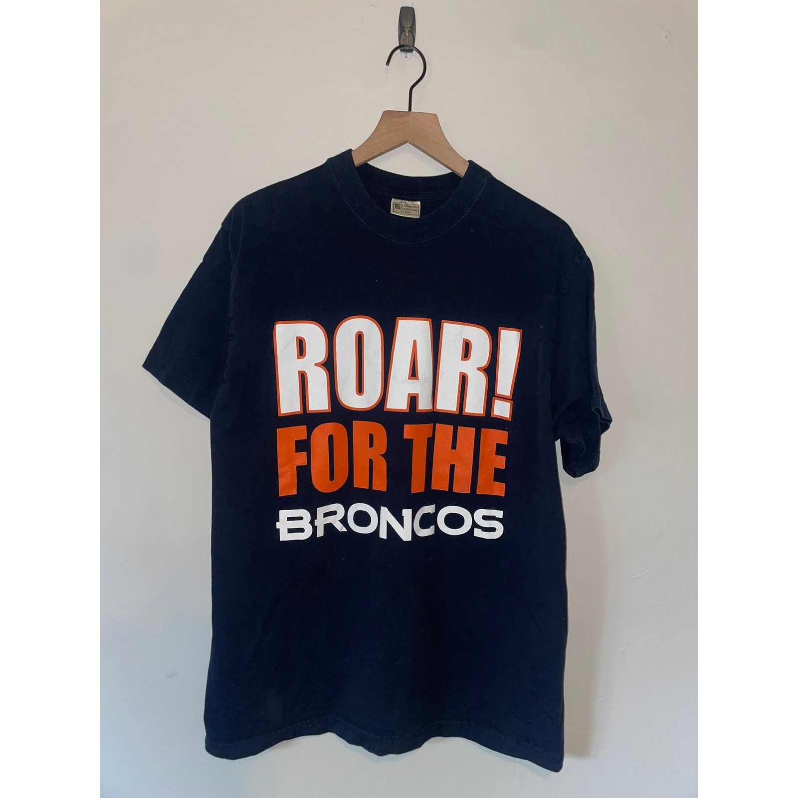 NFL 90s NFL Roar Broncos NFL Guinness World Record Shirt Denver Size US XL / EU 56 / 4 - 1 Thumbnail