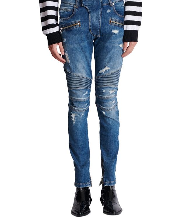 Balmain Straight-leg jeans Size US 31 - 1 Thumbnail