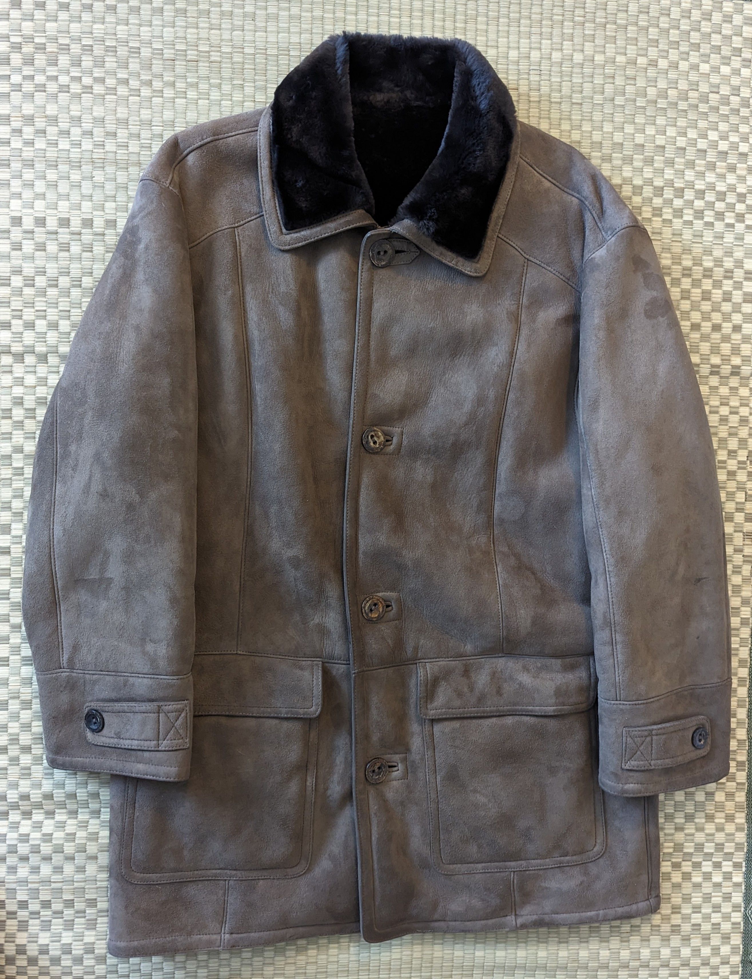 Umberto Olivieri Leather Jacket SIZE 50 Japanese Brand × Vintage