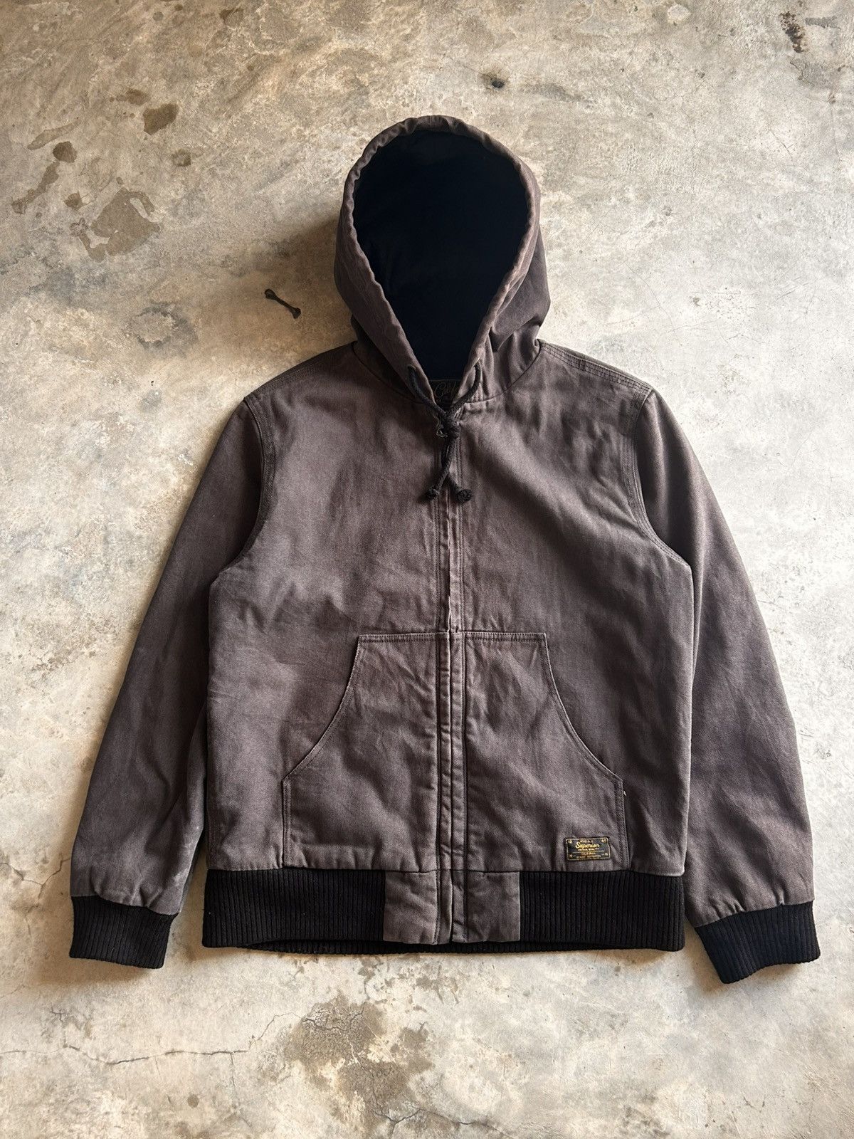 California Republic Bomber Hoodie Brown Jacket Size US M / EU 48-50 / 2 - 1 Thumbnail