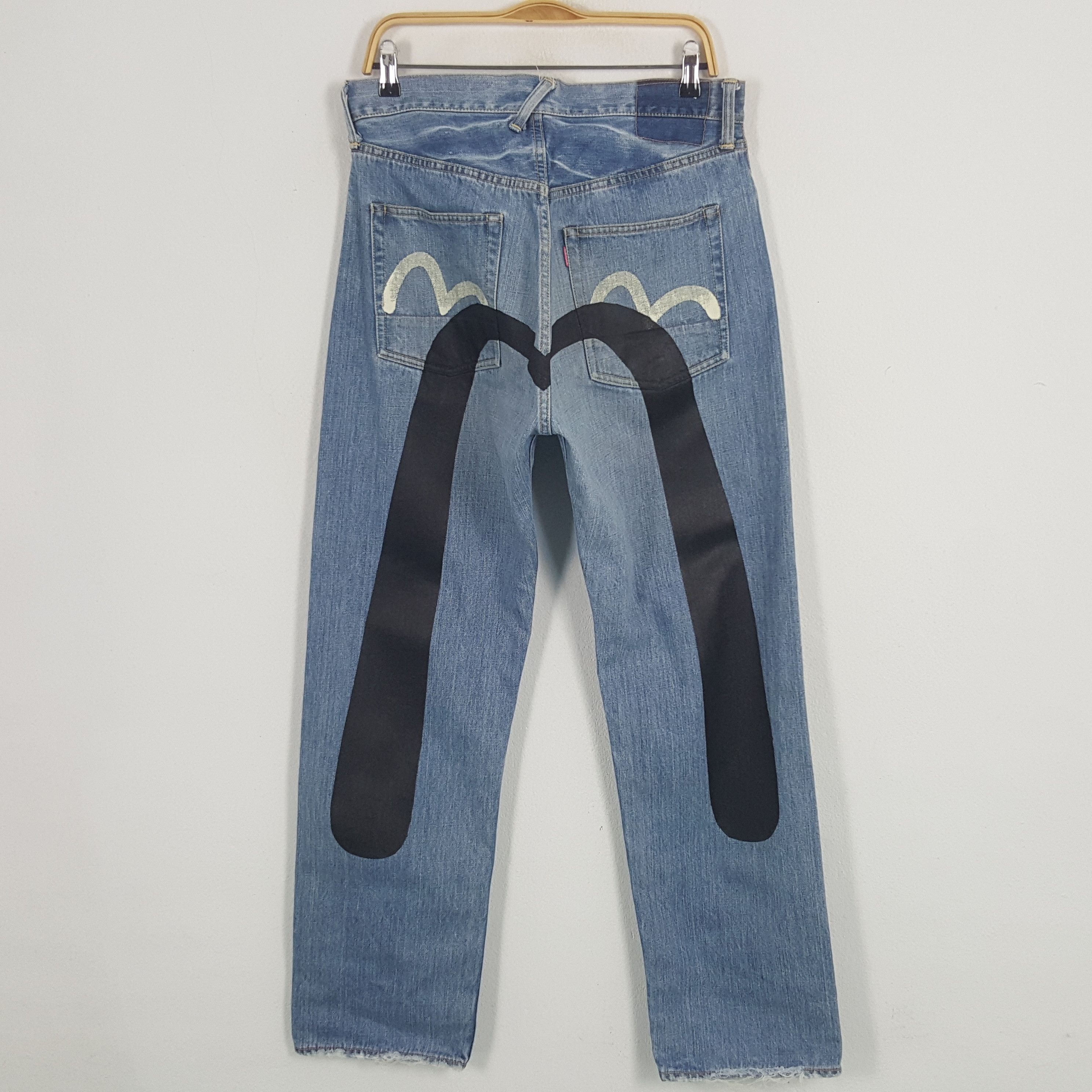 Evisu × Japanese Brand Vintage Evisu Custom Art Daicock Streetwear Denim Jeans Size US 32 / EU 48 - 1 Thumbnail