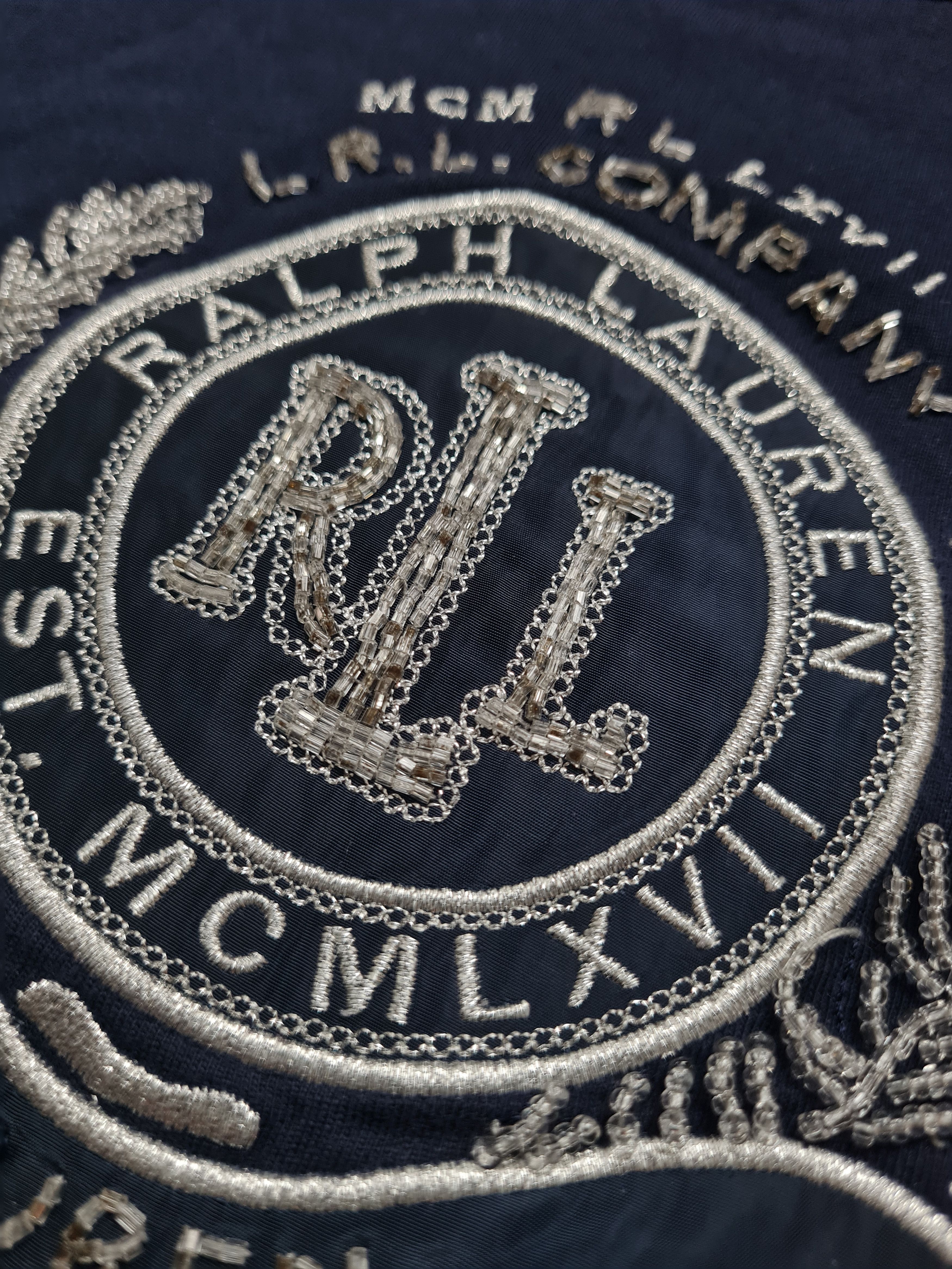 Polo Ralph Lauren Vintage Ralph Lauren Embroidered beads Big Logo Blue Size L Size L / US 10 / IT 46 - 5 Thumbnail
