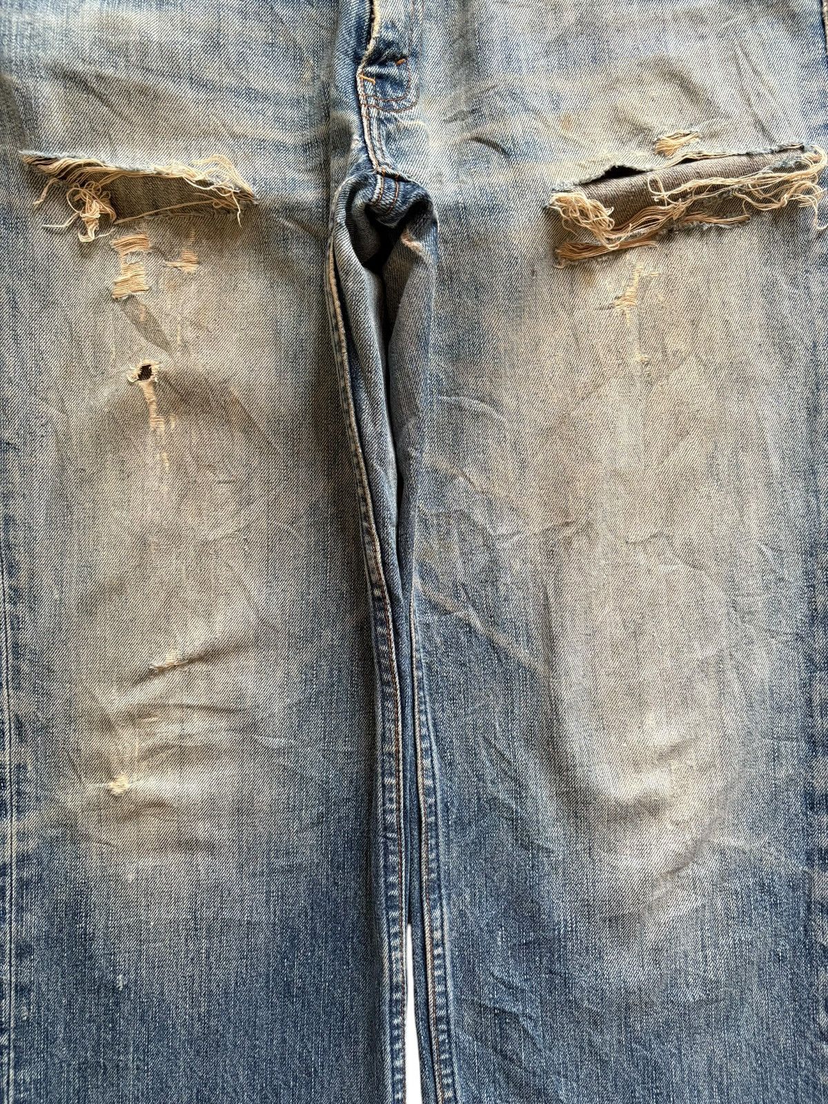 Levi's Vintage 90s Levis 502 Mud Wash Ripped Loose Baggy Jeans Size US 34 / EU 50 - 5 Thumbnail