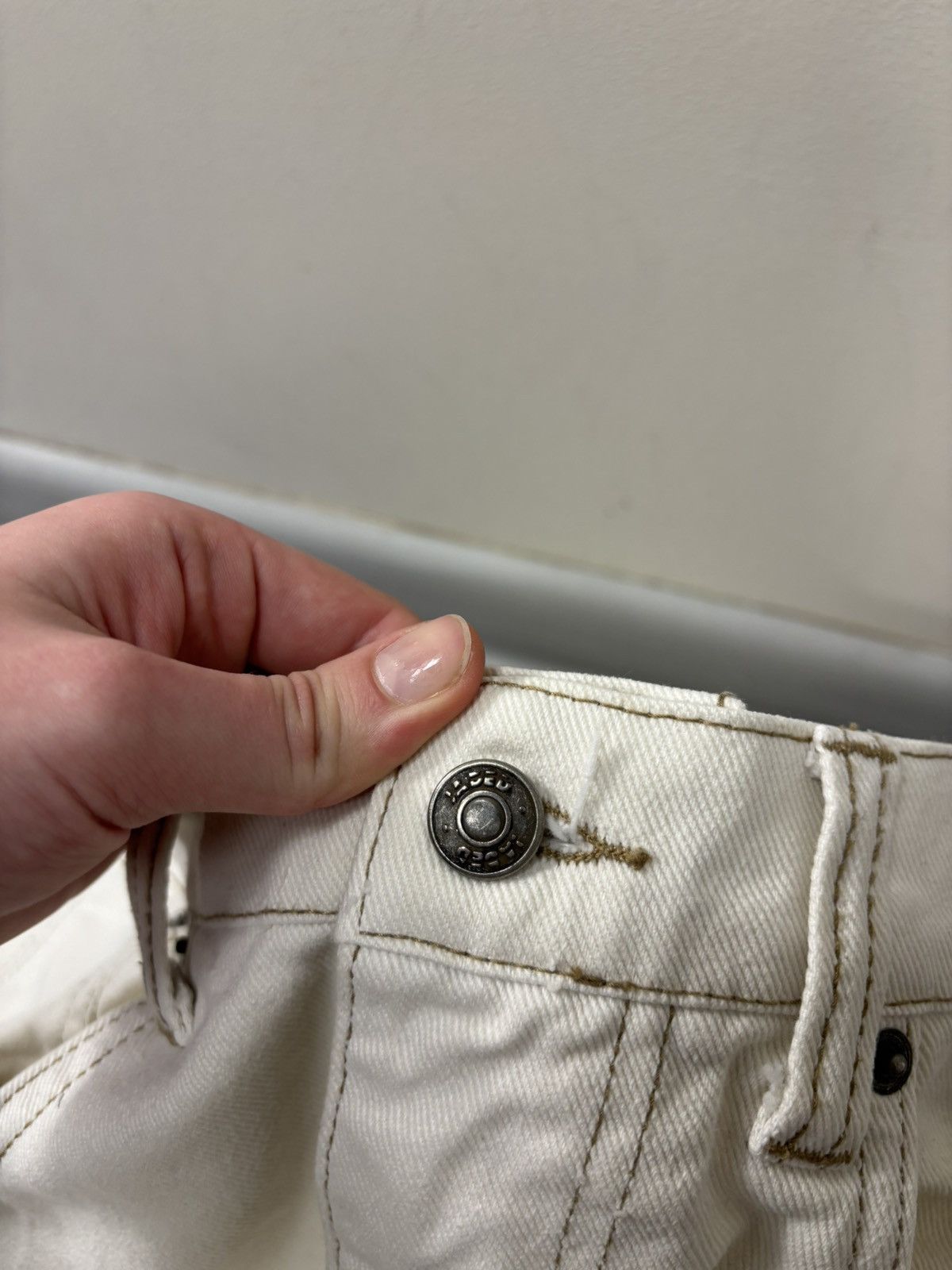 Jaded London Jaded London Double Knee Y2K Off White Skate Fit Baggy Jeans Size US 32 / EU 48 - 8 Thumbnail