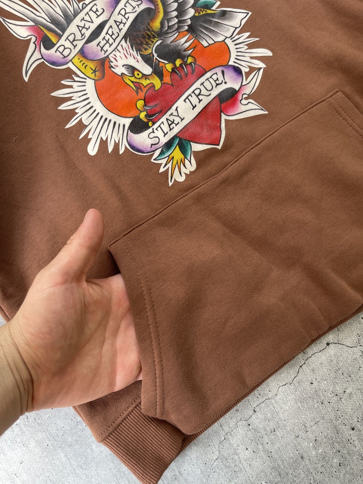 Beauty Beast Ed hardy hoodie print Iswn retro punk style Size US S / EU 44-46 / 1 - 6 Thumbnail