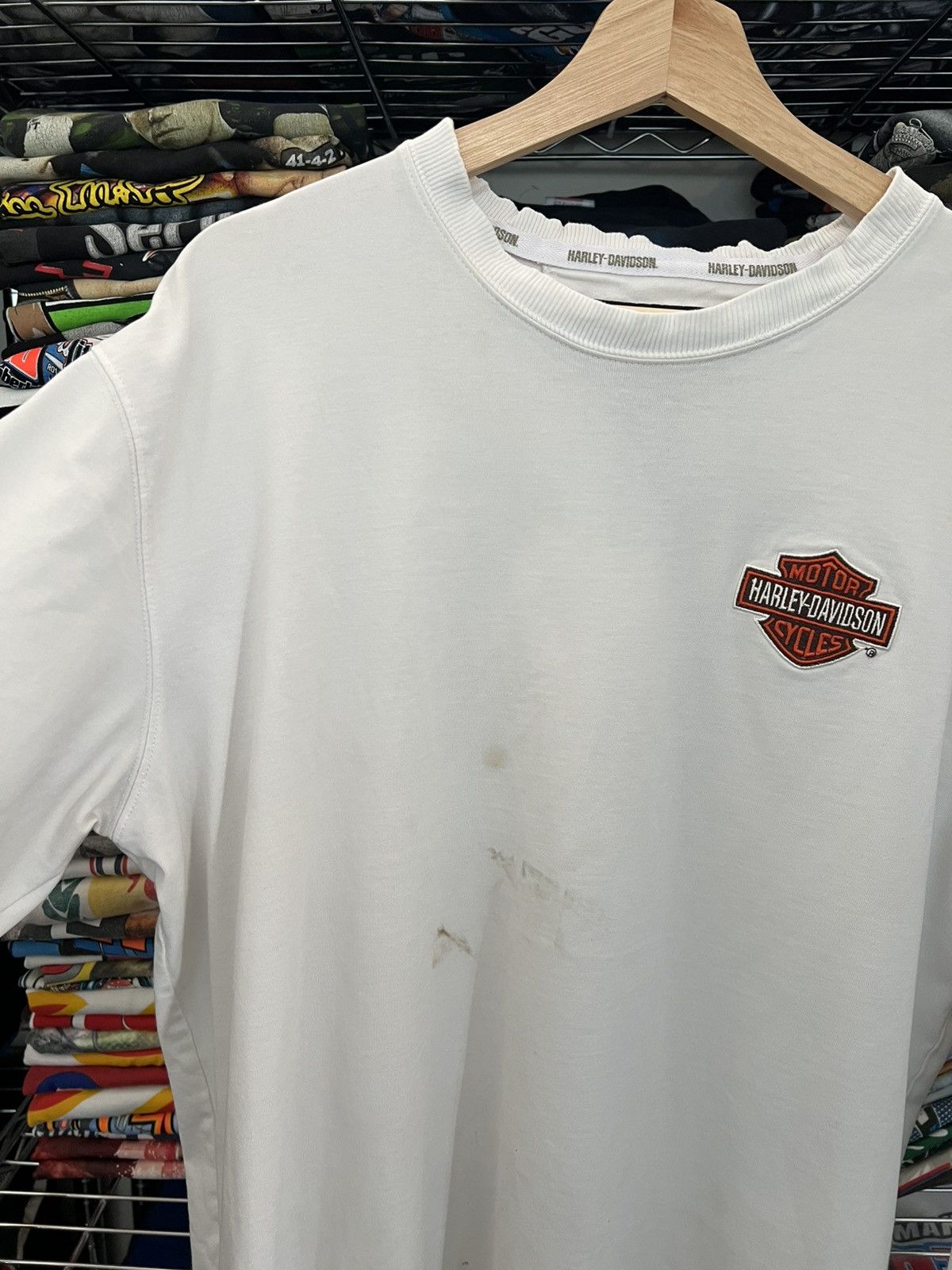 Harley Davidson H-D Patch Embroidered Printed Sleeves Tee Size US L / EU 52-54 / 3 - 5 Thumbnail