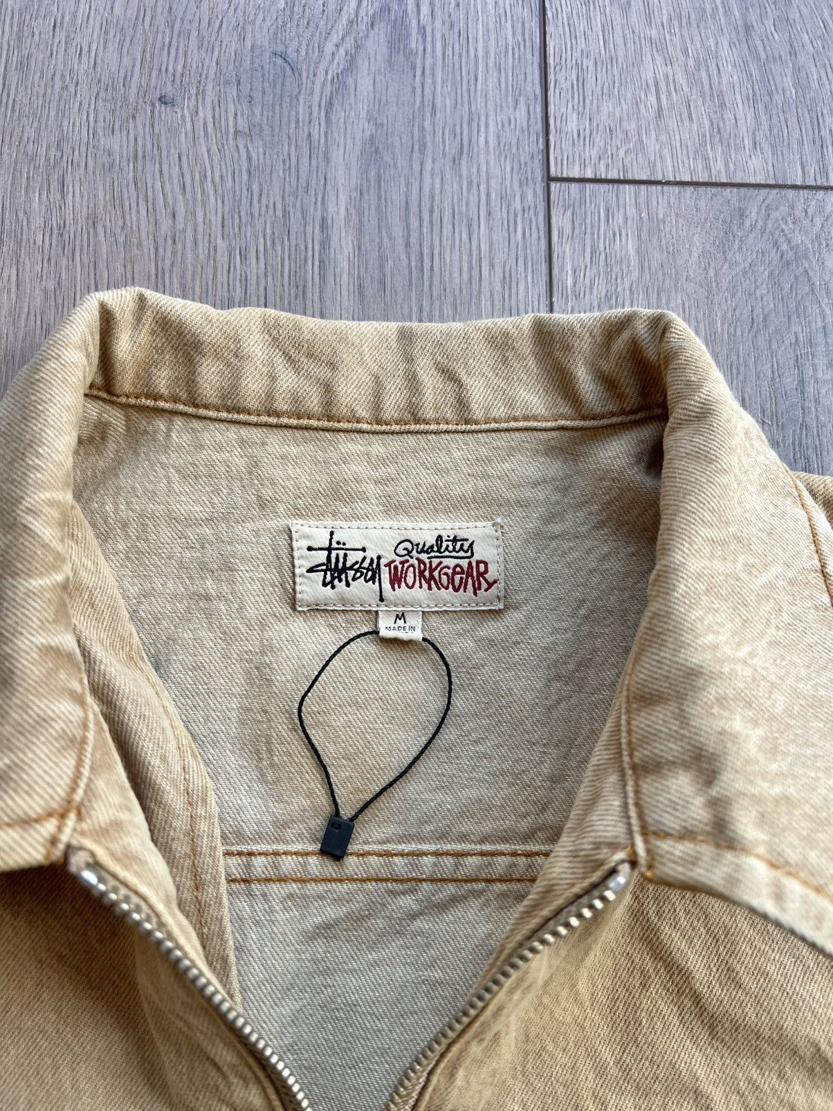Stussy Stussy Denim Zip Up Work Jacket “Sand” Medium Size US M / EU 48-50 / 2 - 5 Thumbnail