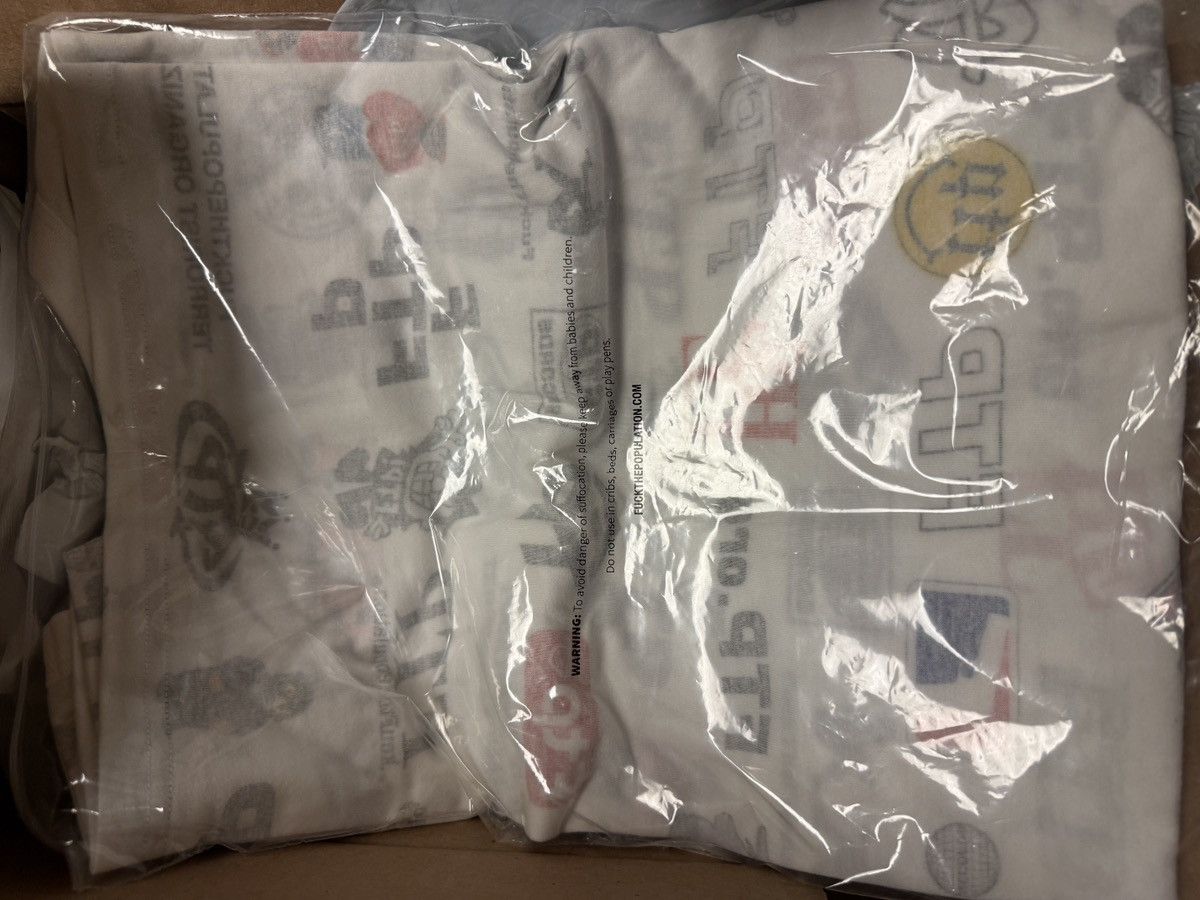 Fuck The Population FTP 13 YEAR ANNIVERSARY REVERSIBLE LOGOS TEE - MEDIUM Size US M / EU 48-50 / 2 - 3 Thumbnail