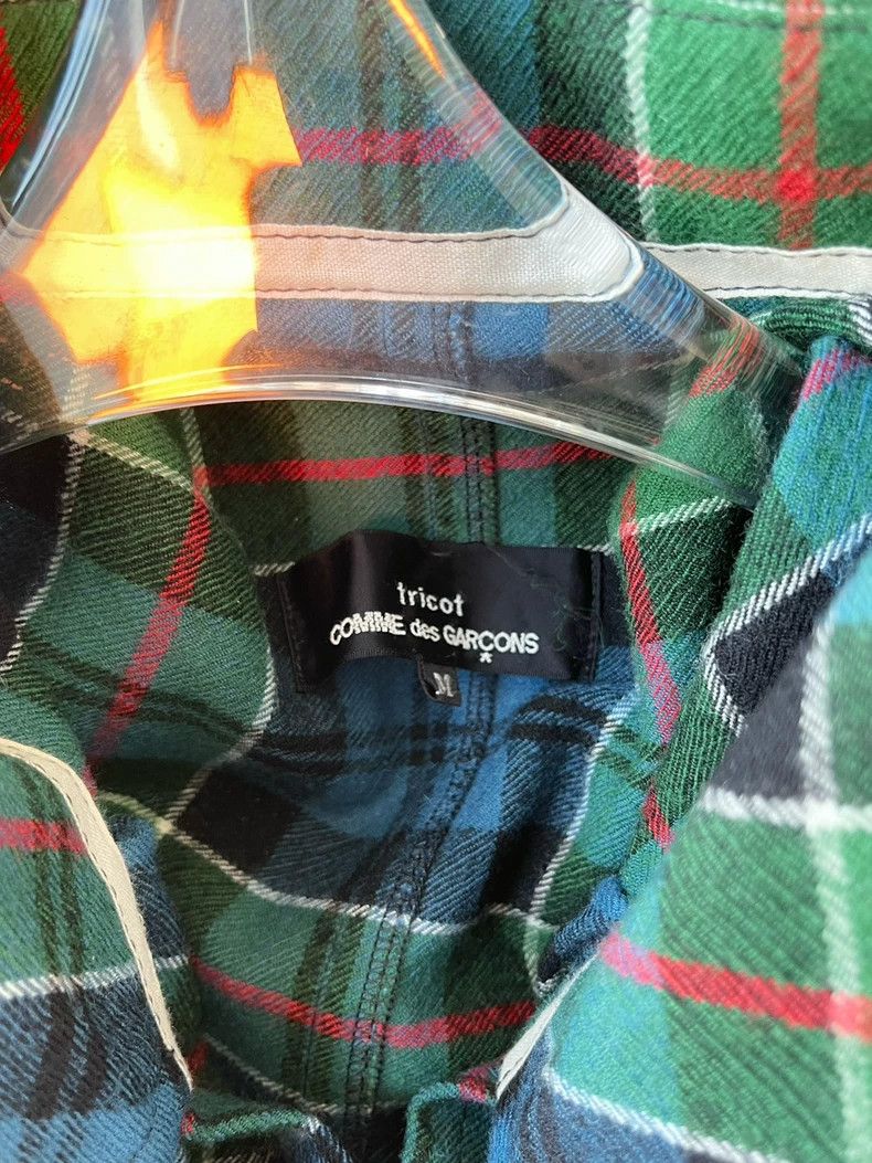 Comme des Garcons Comme des Garcons Blue-green red line plaid short cloak Li Size M / US 6-8 / IT 42-44 - 6 Thumbnail