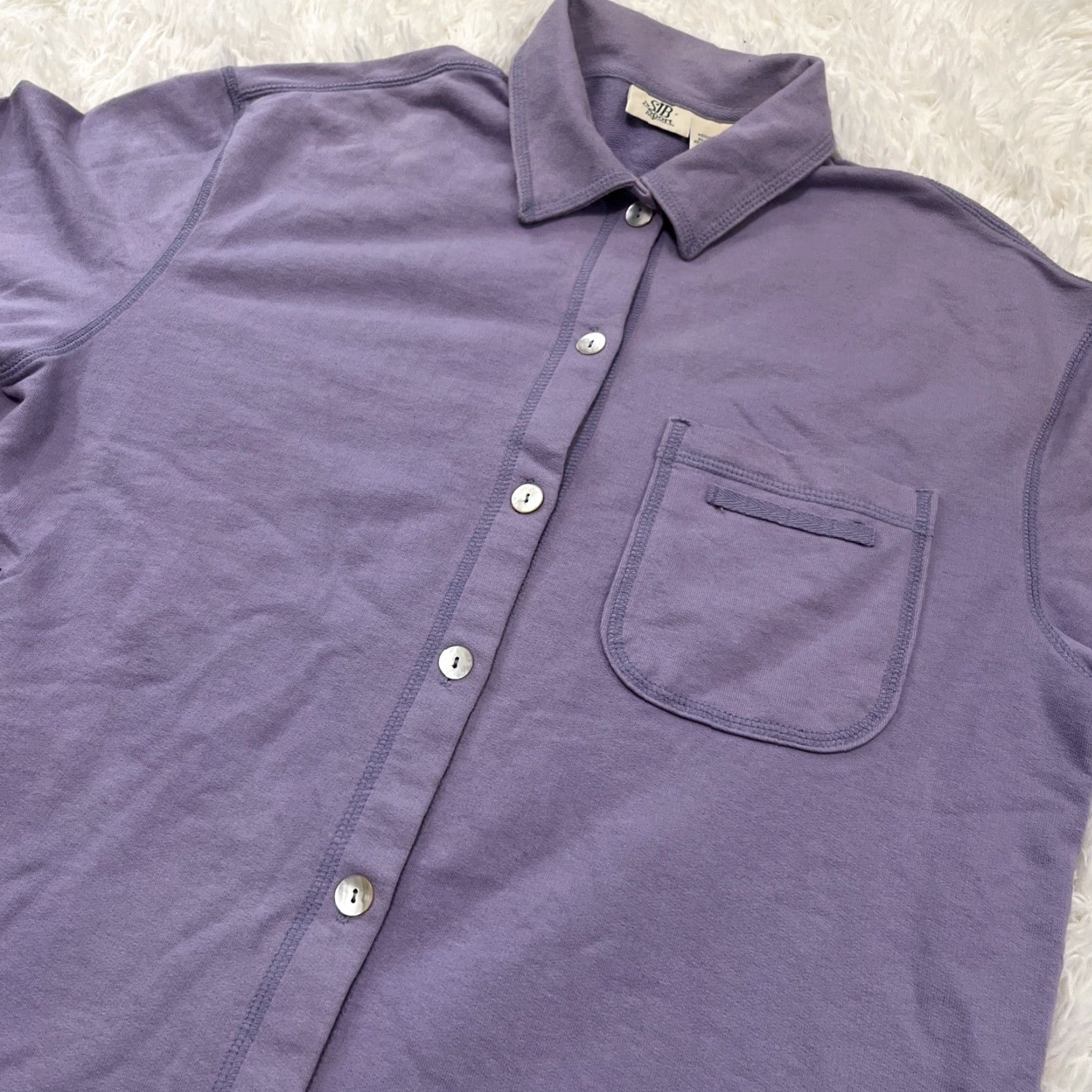 Vintage VINTAGE St. Johns Bay Womens M Button Knit Purple Lilac Soft Warm Adult L Size M / US 6-8 / IT 42-44 - 7 Thumbnail