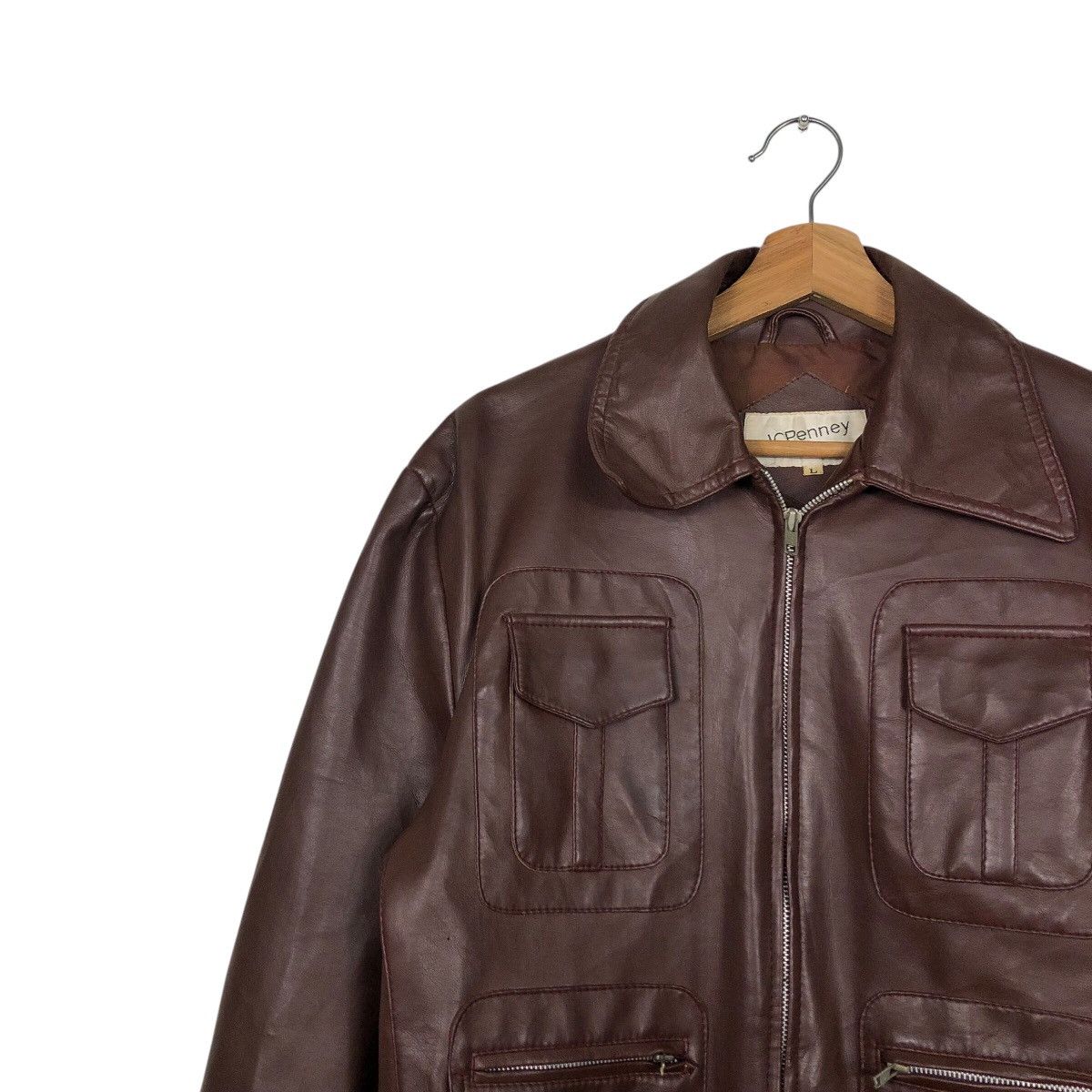 Japanese Brand 📌Vintage Soft Leather Biker Jacket JcPenny Issey Miyake Size US L / EU 52-54 / 3 - 7 Thumbnail