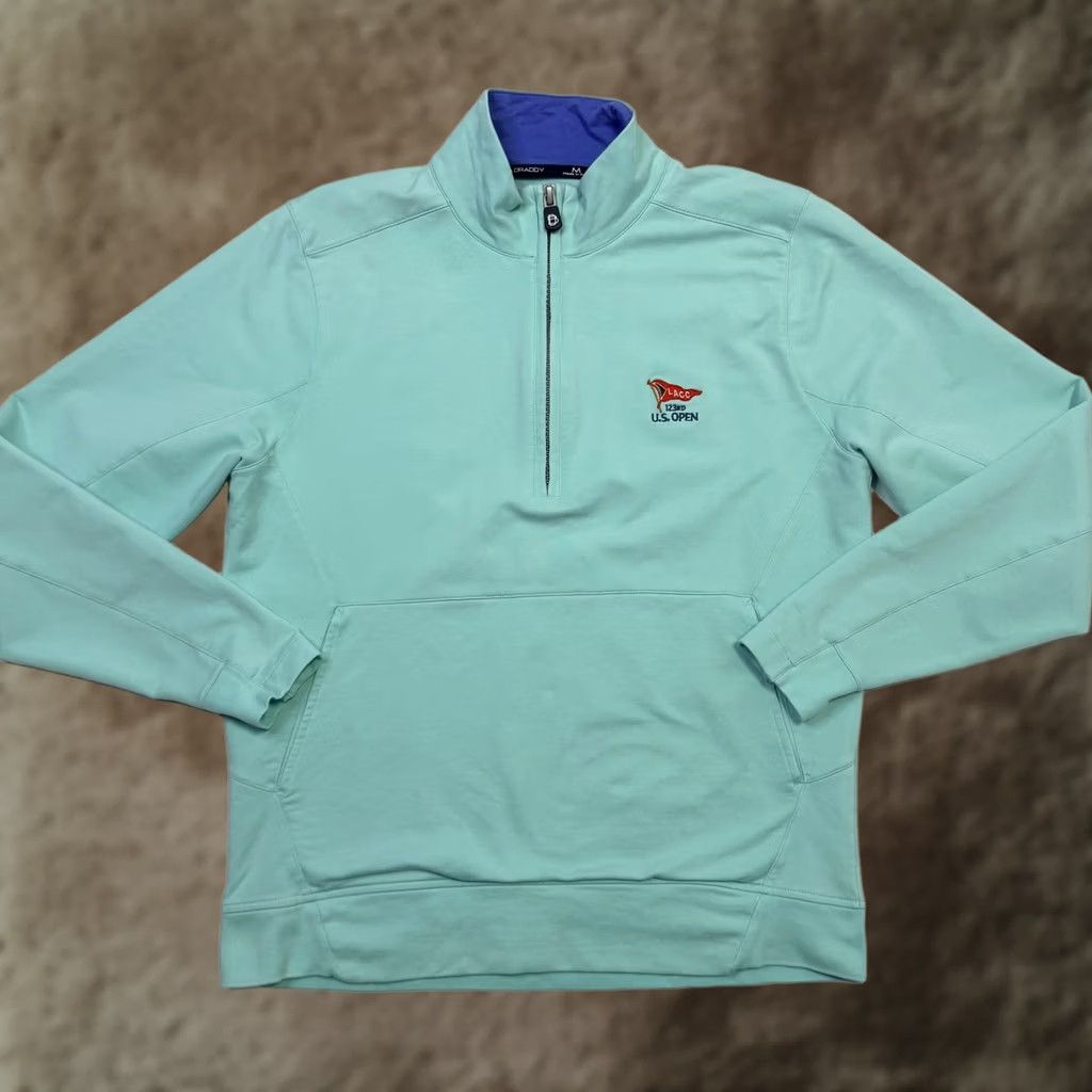 AQUA B Draddy LACC 123rd US Open Pullover Quarter Zip Womens Medium Aqua Sweatshirt Size M / US 6-8 / IT 42-44 - 1 Thumbnail