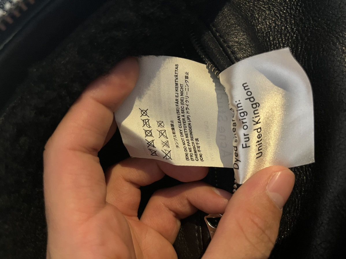 Acne Studios Ian Aviator Jacket in Black Shearling Leather Size US S / EU 44-46 / 1 - 9 Thumbnail