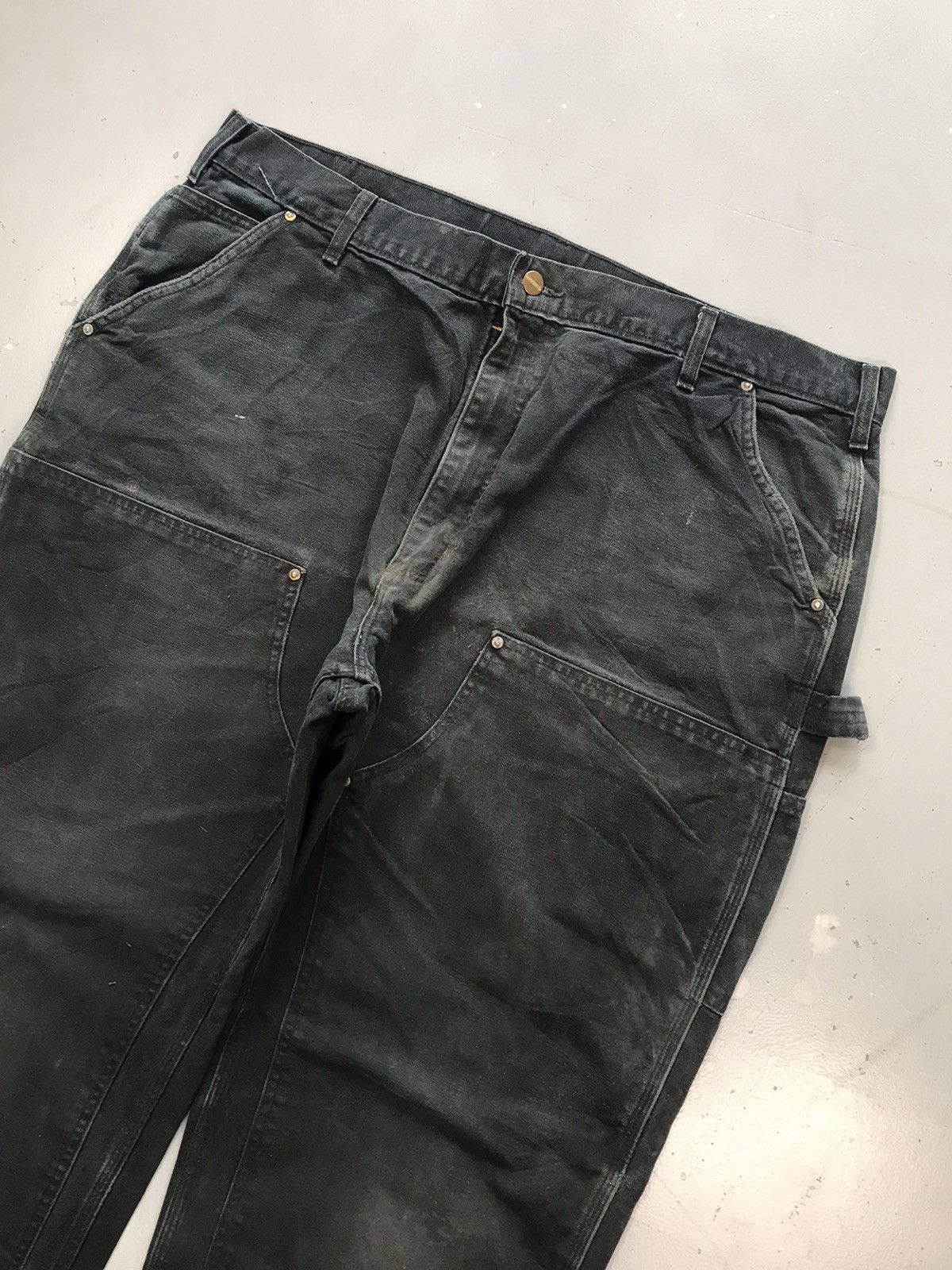 Carhartt × Vintage Vintage Carhartt double knee B01 bkl denim Size US 42 / EU 58 - 2 Thumbnail